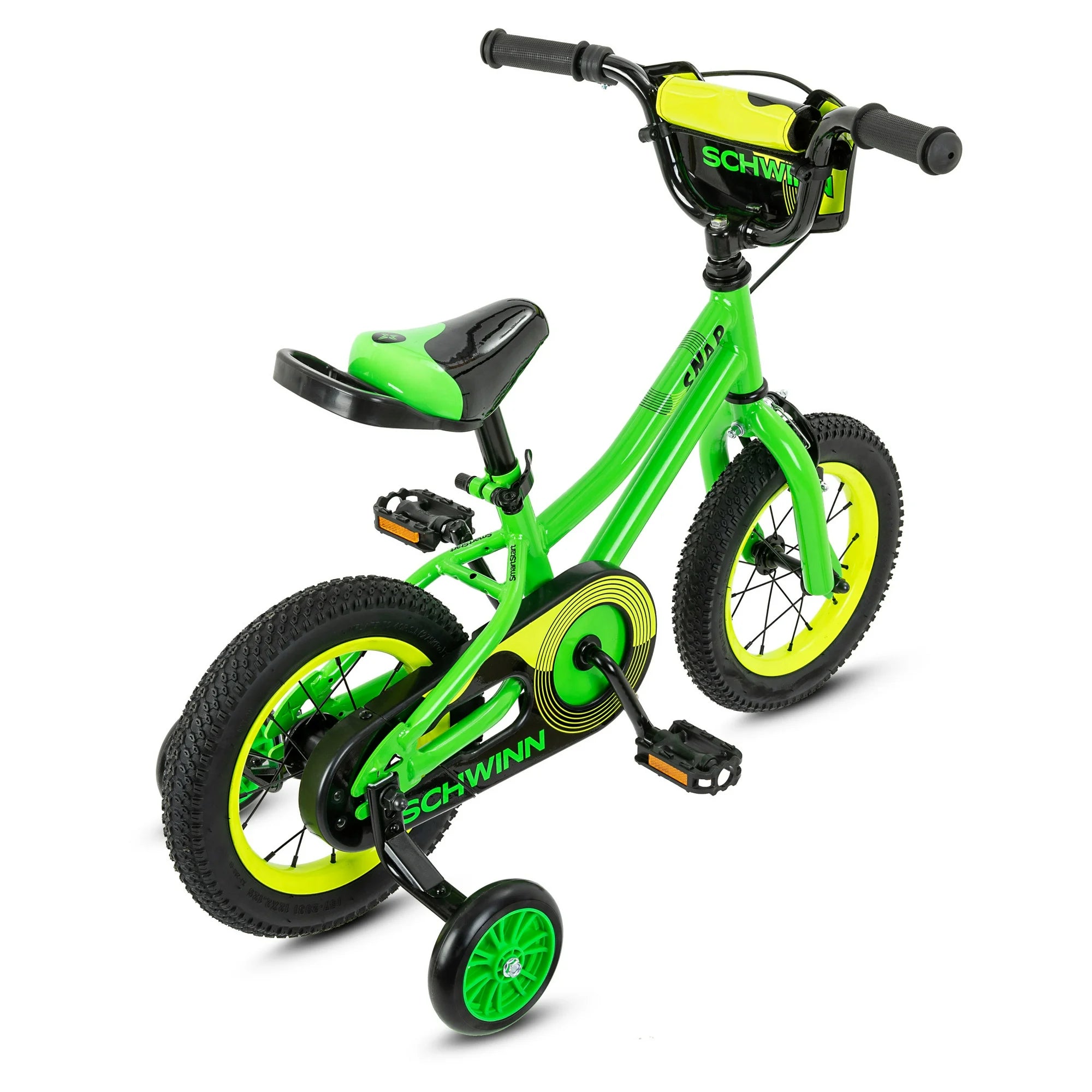 Schwinn S0234WM 12 Snap Boys Kids Bike, Green