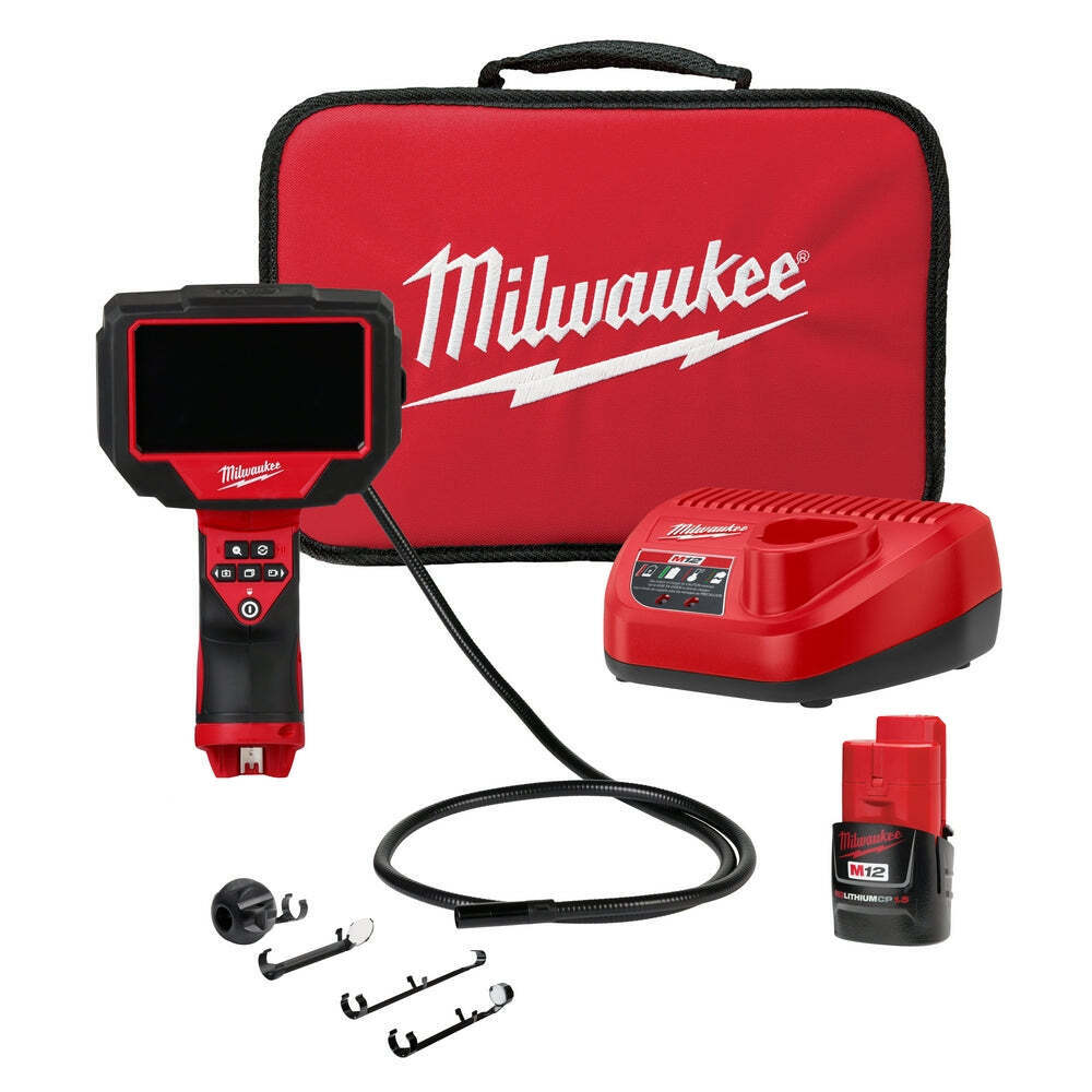 Milwaukee 2323-21 M12 12V Lithium-Ion Cordless M-SPECTOR 360-Degree 4 ft. Inspection Camera Kit