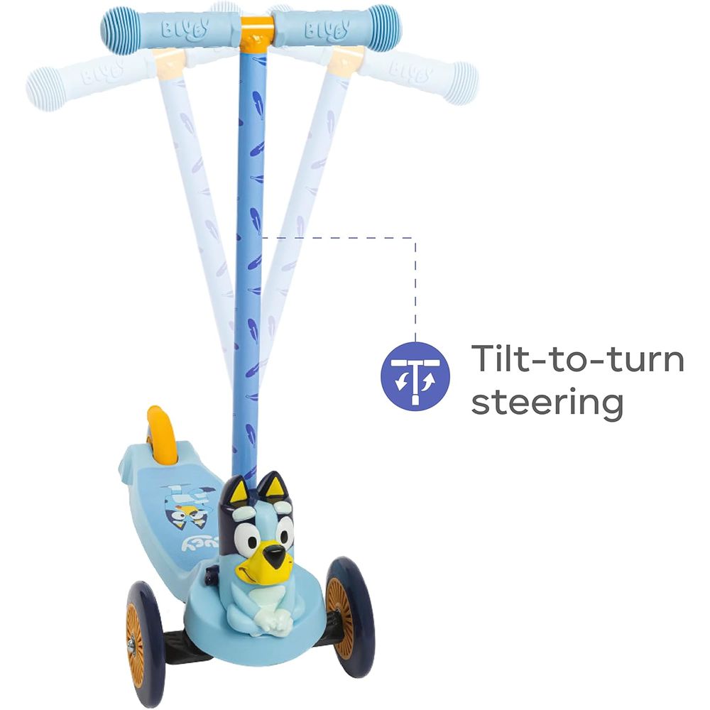 Character 3 Wheeled Self Balancing Scooter For Kids Ages 3-5 with Extra Wide Deck & Foot Activated Brake
