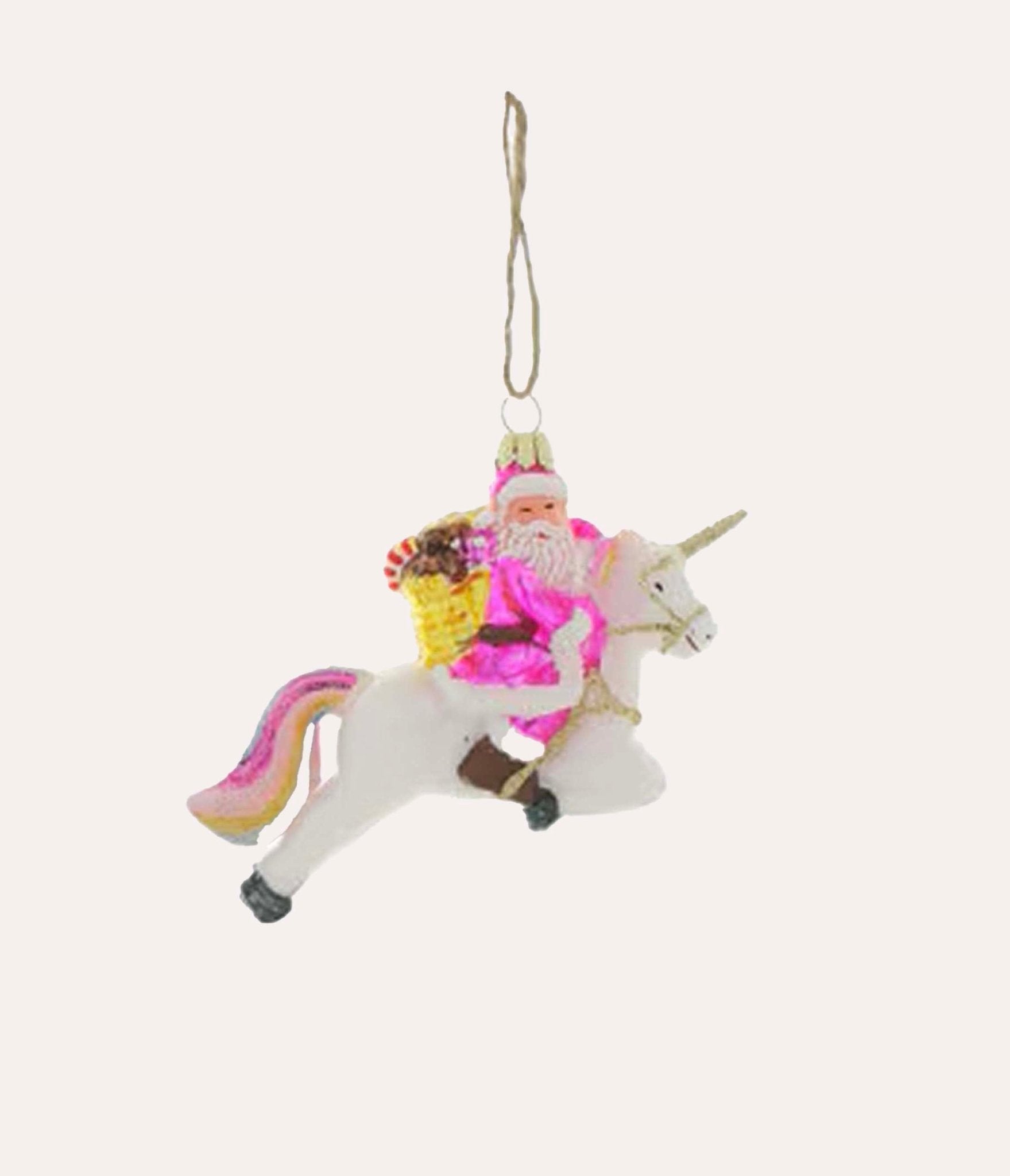 Cody Foster Magical Santa & Unicorn Ornament