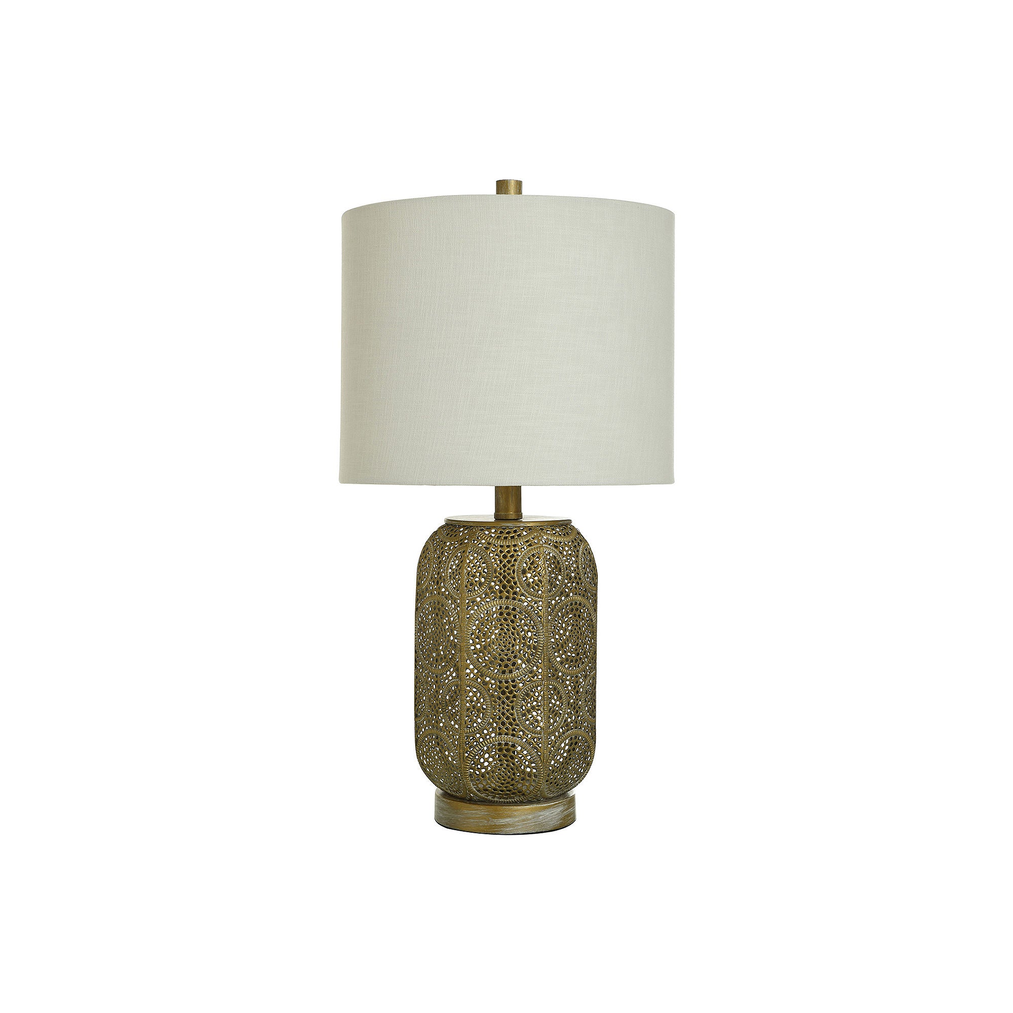 Collective Design By Stylecraft Pierced Gold Metal Table Lamp TL211514JCDS - GOLD ONE SIZE