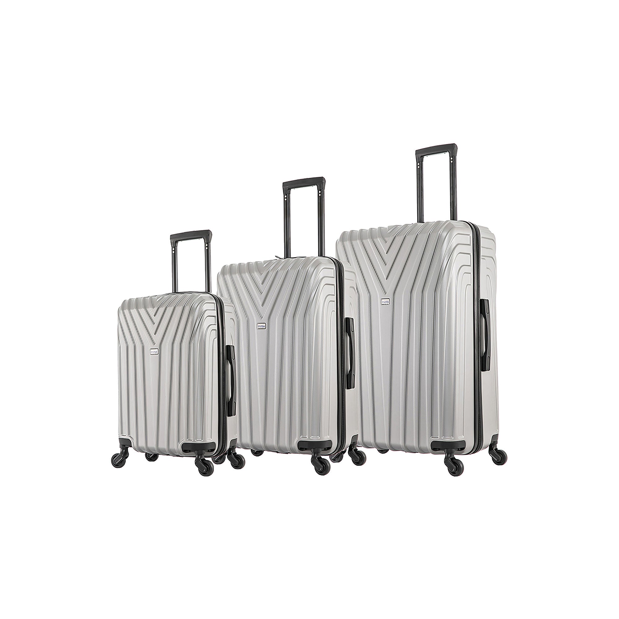 Inusa Vasty 3-Pc. Hardside Lightweight Spinner Luggage Set - GRAY ONE SIZE