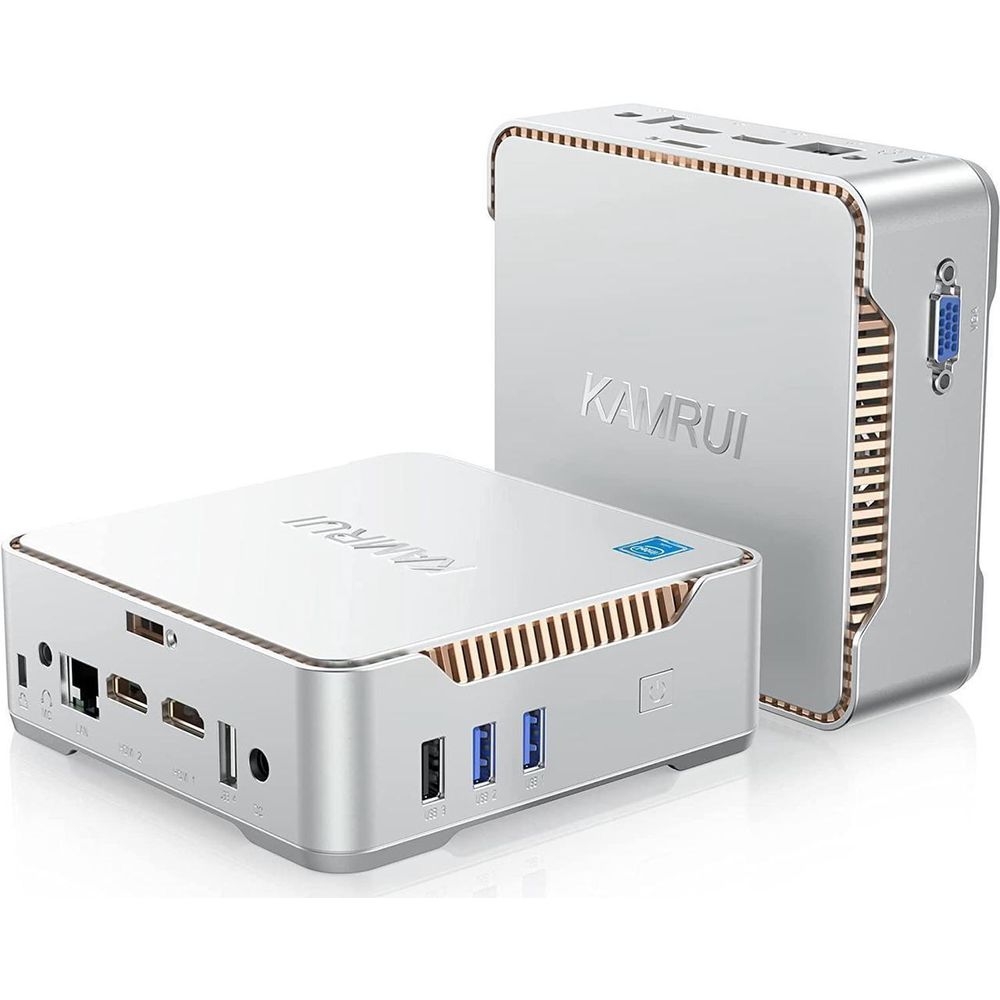 KAMRUI GK3PRO GK3 Pro Mini Celeron N5105 2GHz Intel UHD Graphics 16GB RAM 512GB SSD Win 11 Pro White