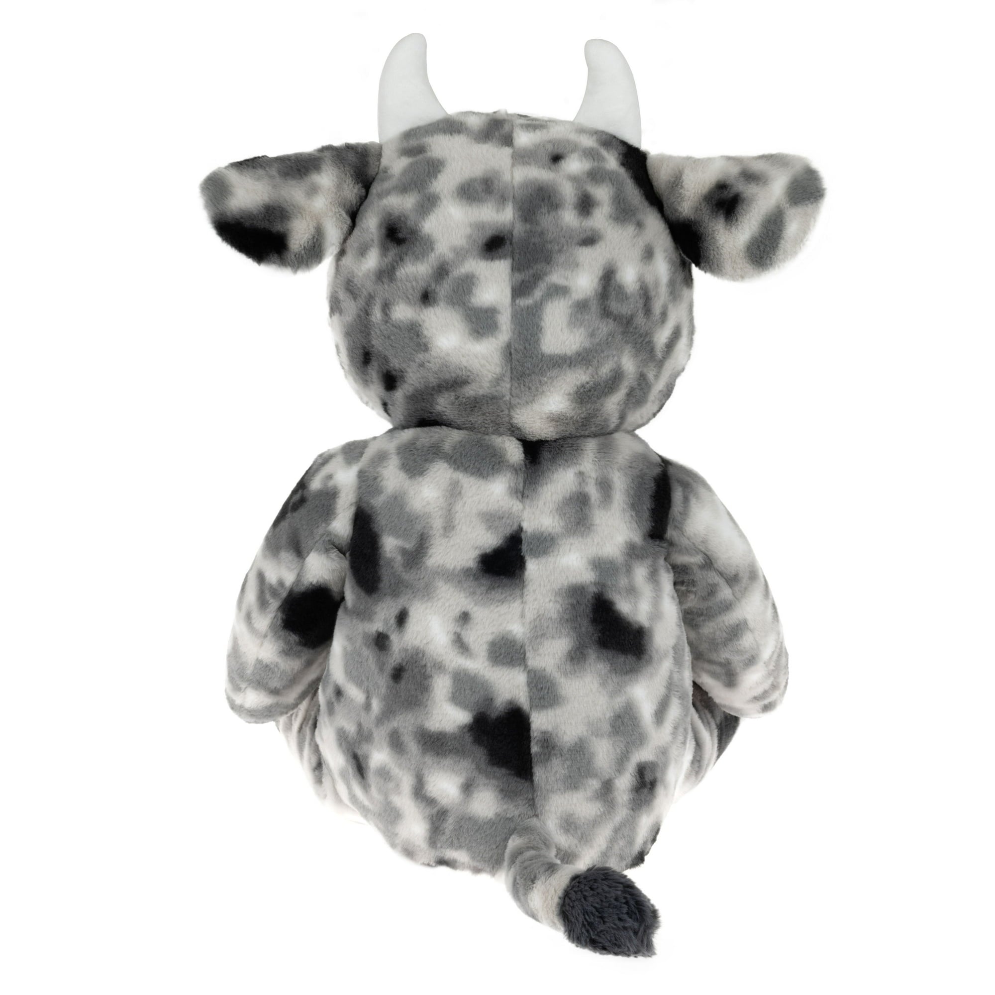 Build-A-Bear Grey Cow Plush, 24 Seated Height - Ultra Soft