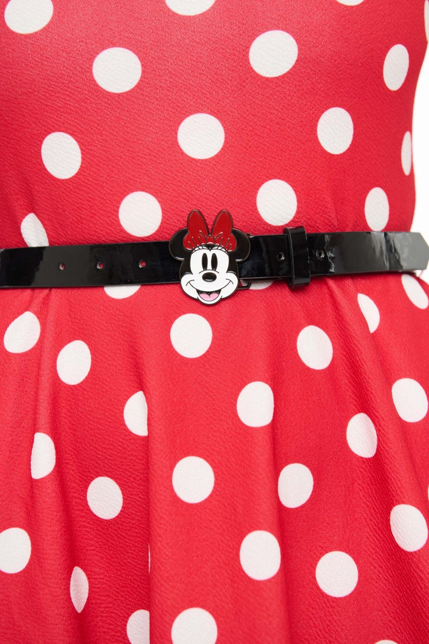 Disney Mickey & Friends Collection by Smak Parlour Red & White Polka Dot Minnie Mouse Flare Dress