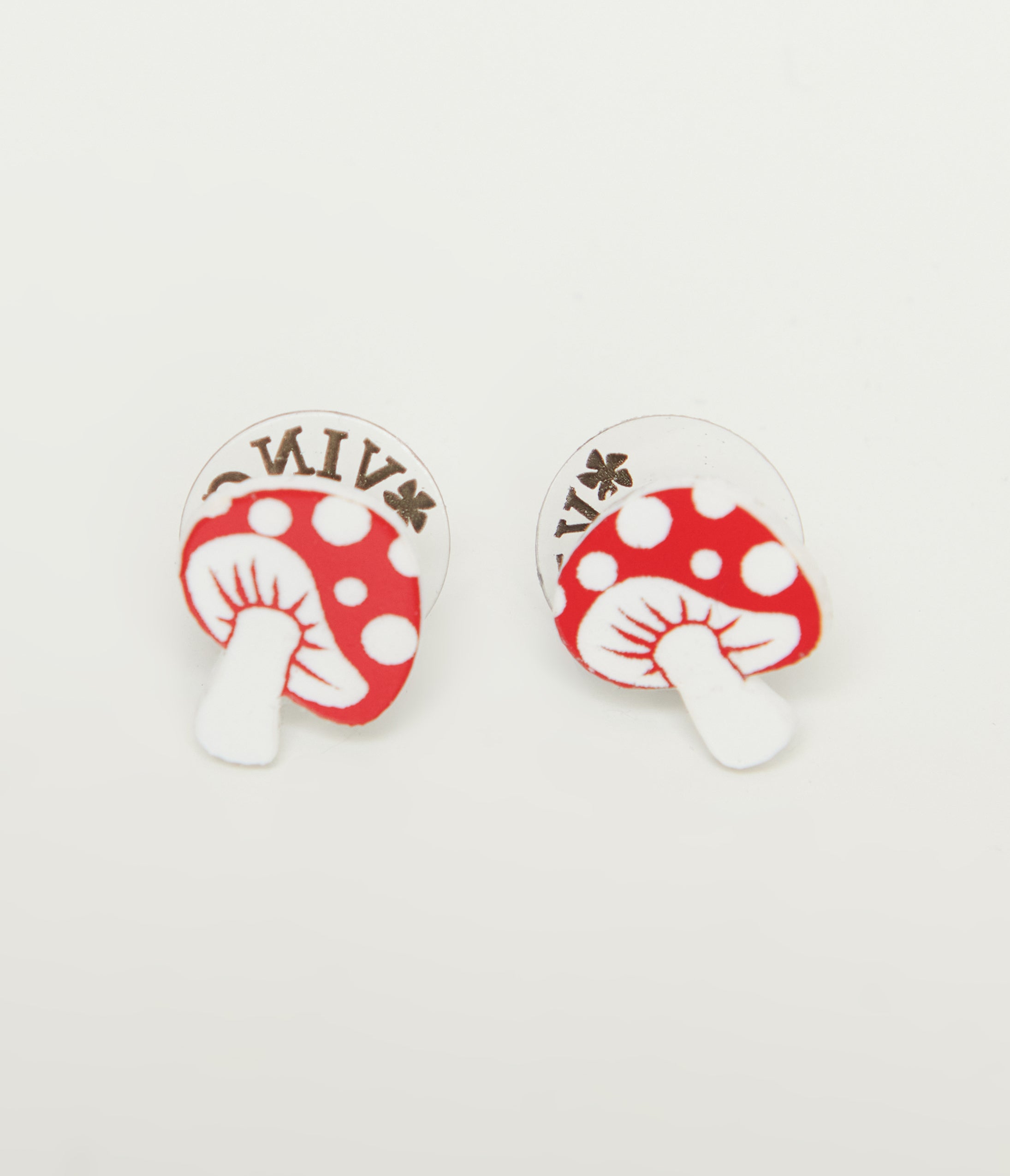 Red & White Mushroom Earrings