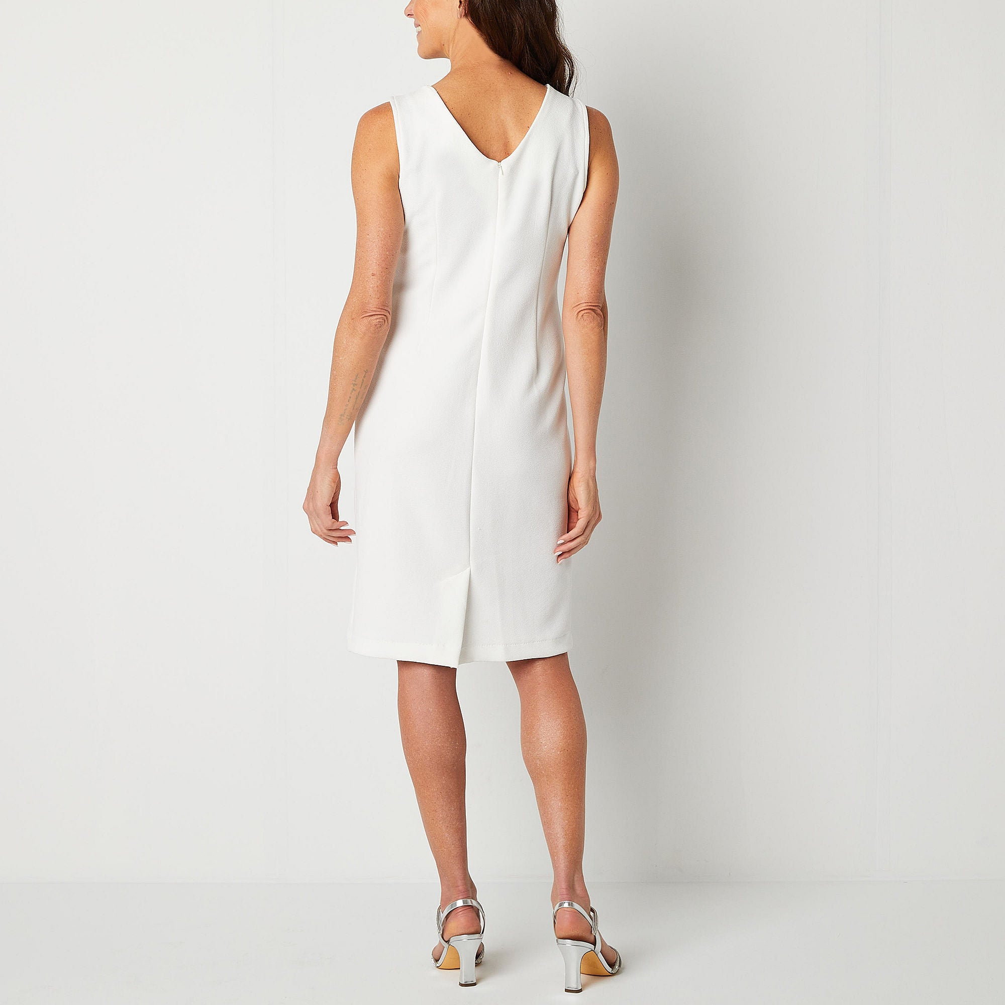 Maya Brooke Jacket Dress - WHITE 10