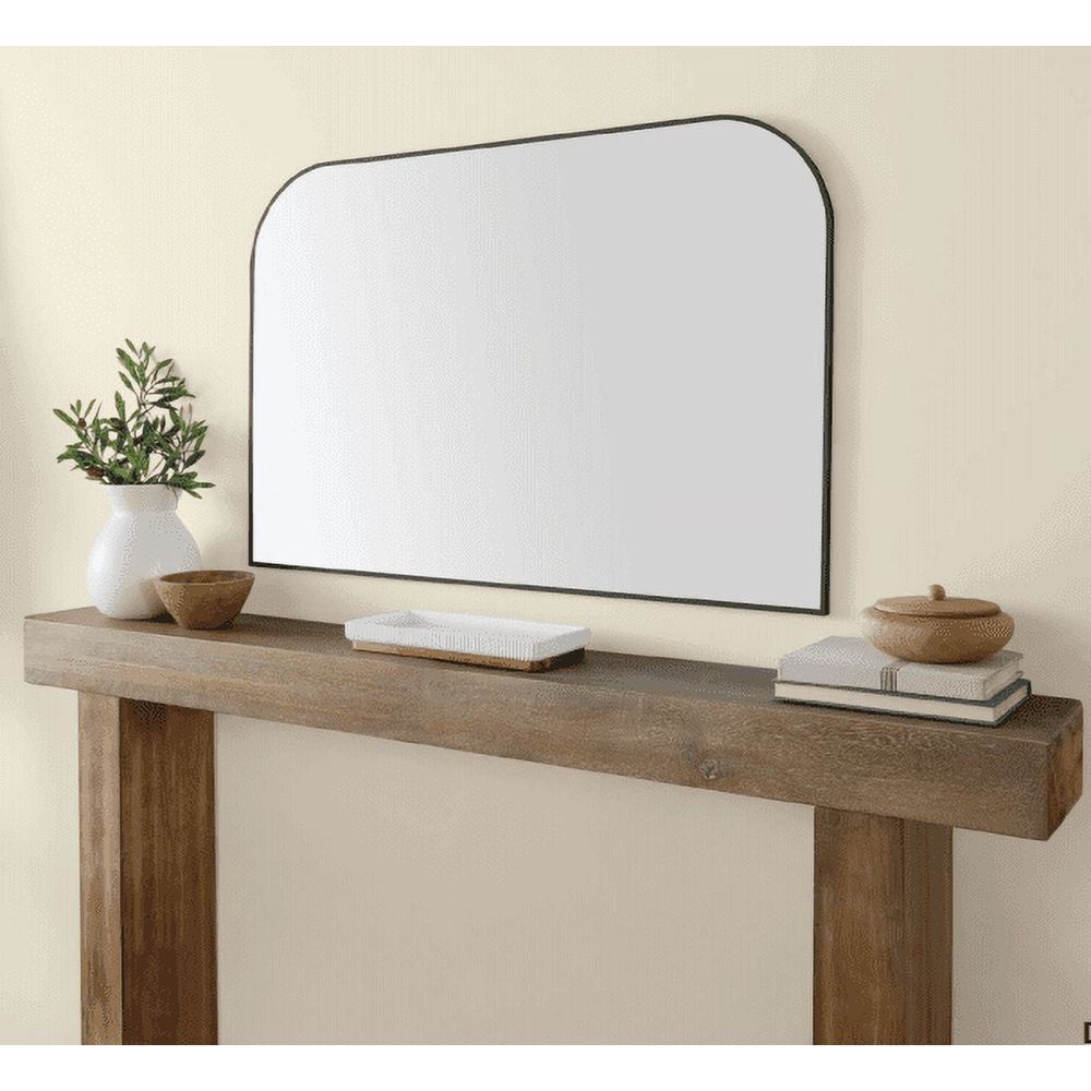 Mainstays 36x24 Mantel Wall Mirror, Black - High Quality