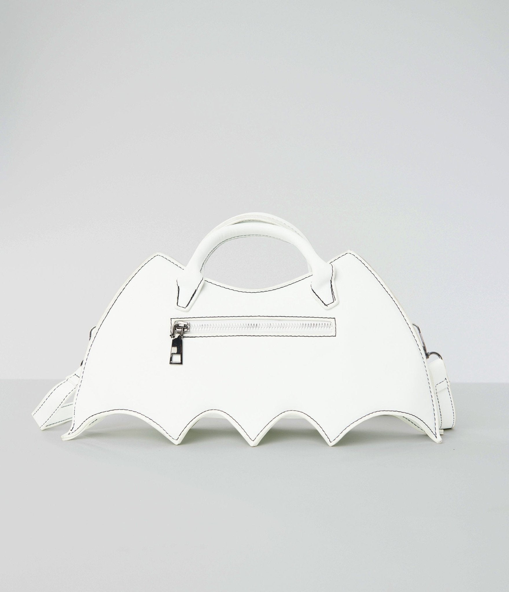 White Bat Webbed Handbag