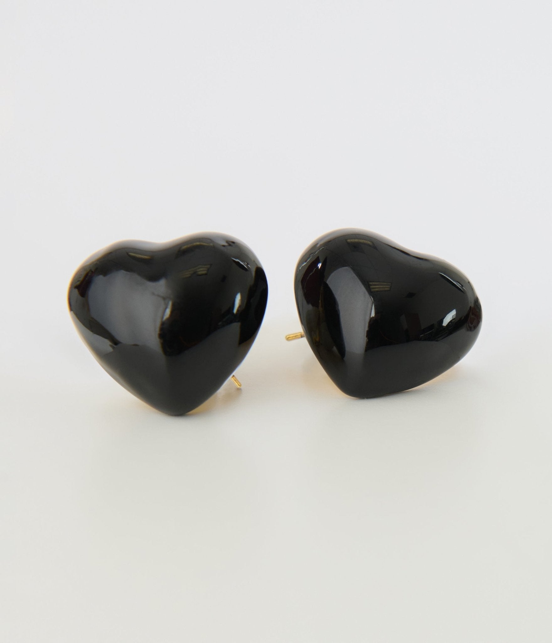 Banned Black Lucky Heart Earrings