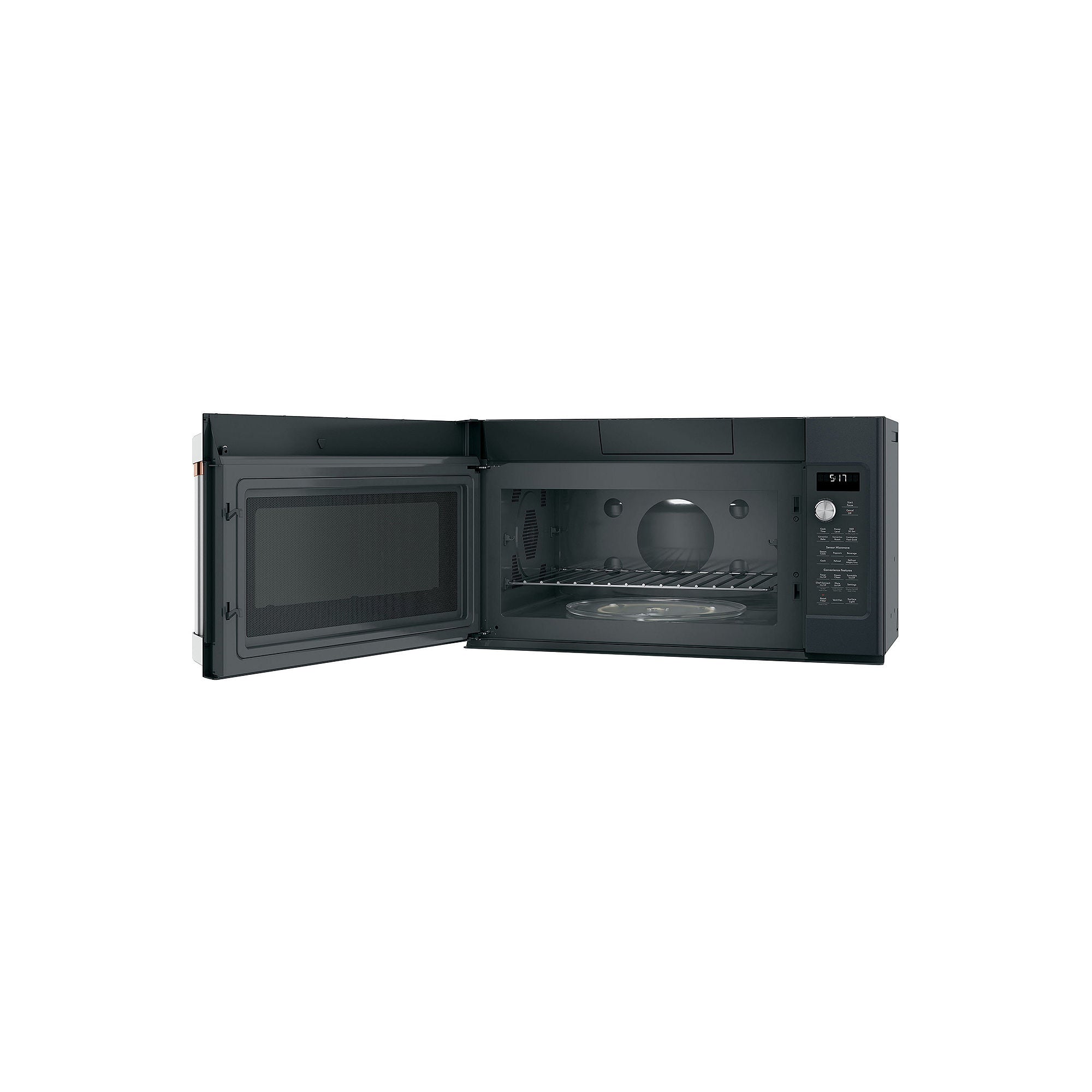 Cafe CVM517P3MD1 1.7-cu ft Over-the-Range Convection Microwave with Sensor Cooking (Fingerprint-Resistant Matte Black)