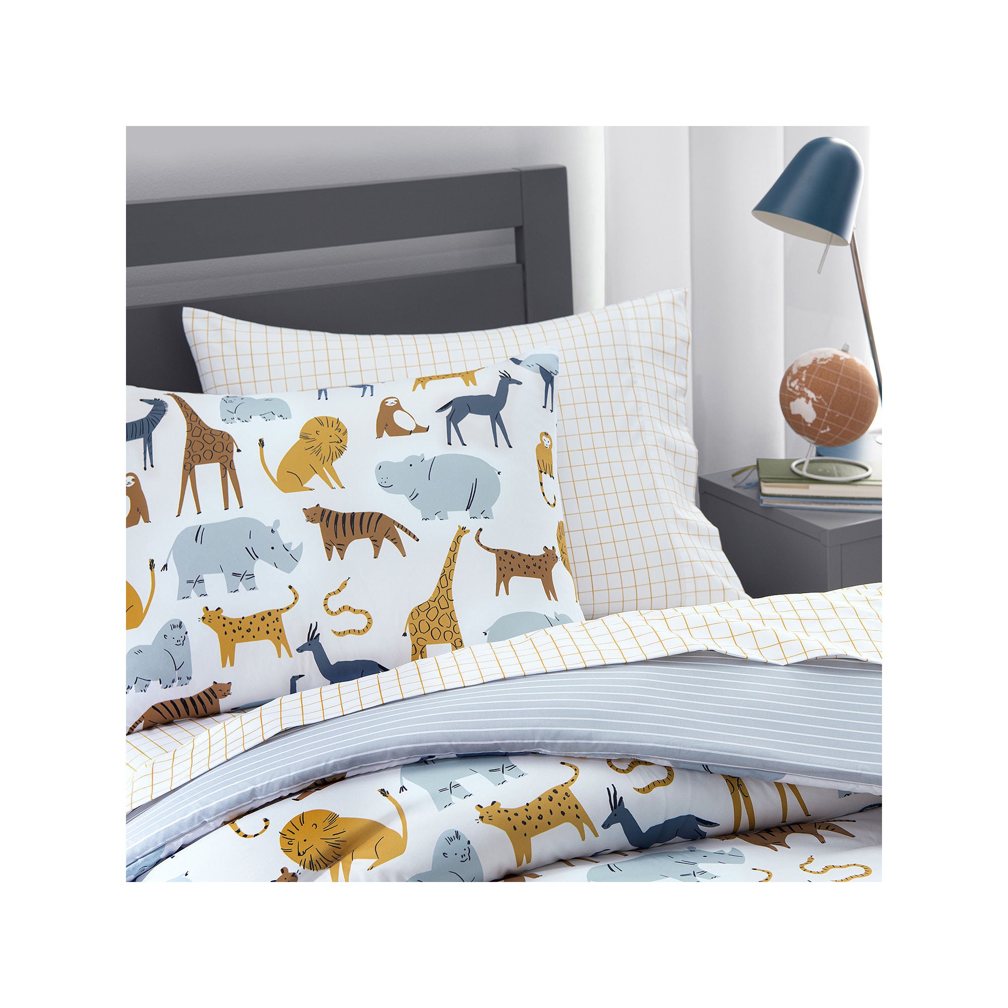 Under The Stars Safari Friends Complete Bedding Set With Sheets - SAFARI ONE SIZE