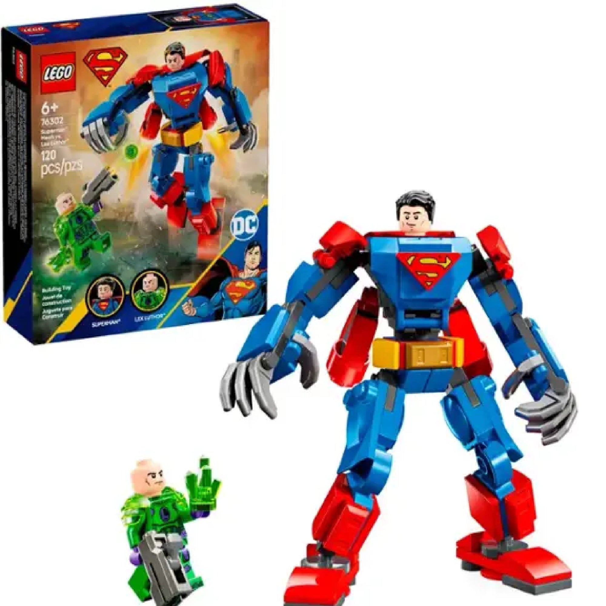 LEGO 6527575 DC Superman Mech vs. Lex Luthor Action Figures Building Toy 763