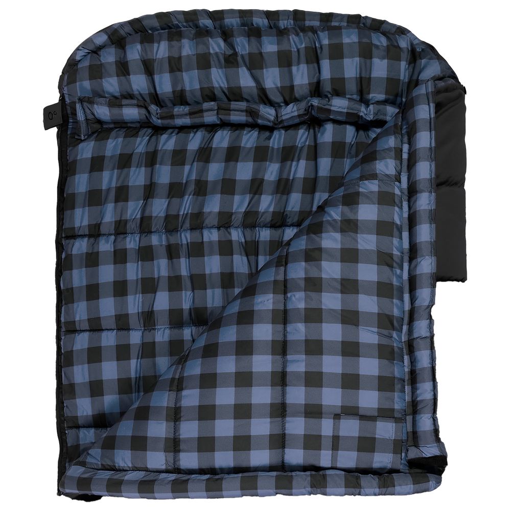 TETON Sports 10032 Bridger 0 F Canvas Sleeping Bag - Charcoal/Blue