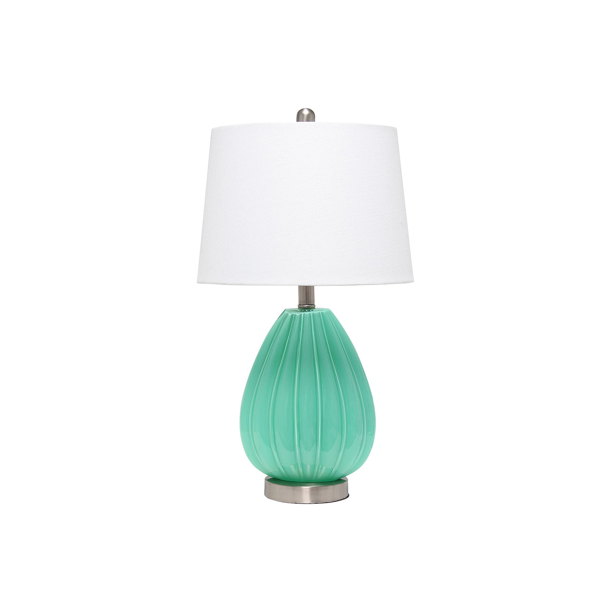 Asstd National Brand Pleated Table Lamp - SEAFOAM ONE SIZE