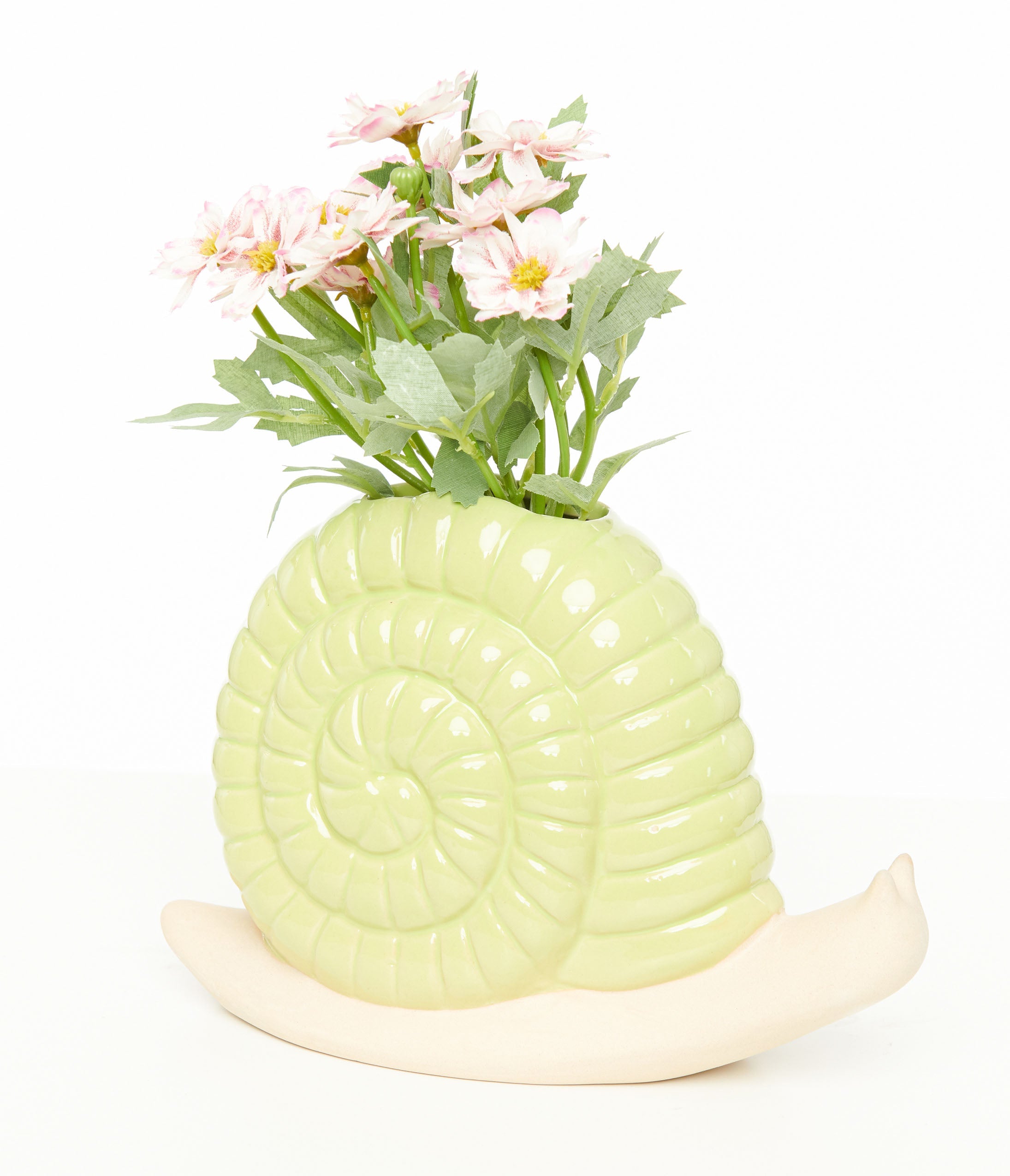 Green Snail Vase