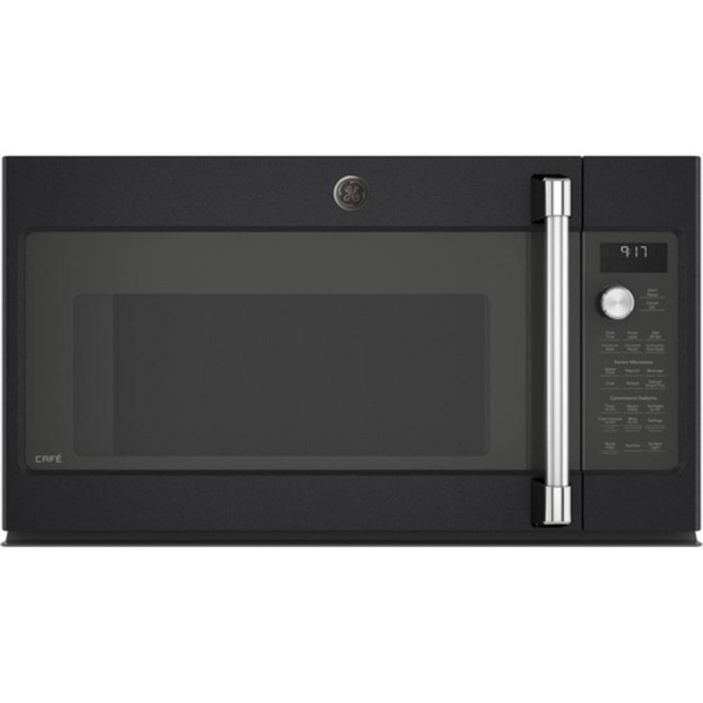 Cafe CVM517P3MD1 1.7-cu ft Over-the-Range Convection Microwave with Sensor Cooking (Fingerprint-Resistant Matte Black)