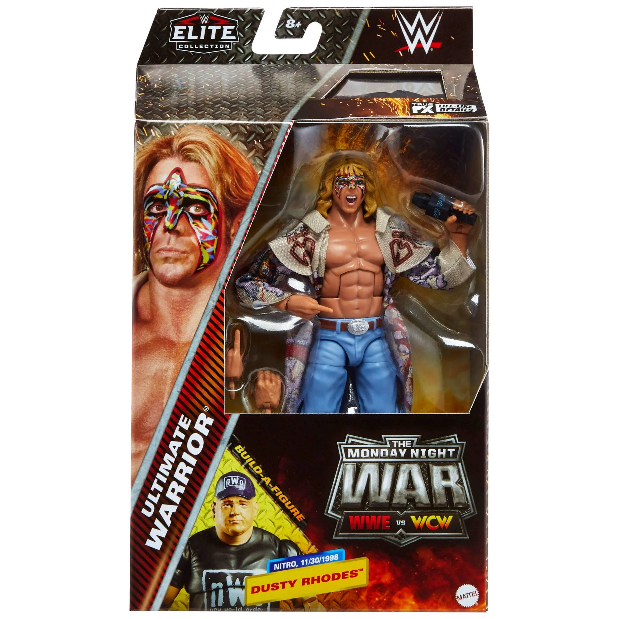 Mattel JCK14 WWE Monday Night War Elite Collection Ultimate Warrior Action Figure with Accessories