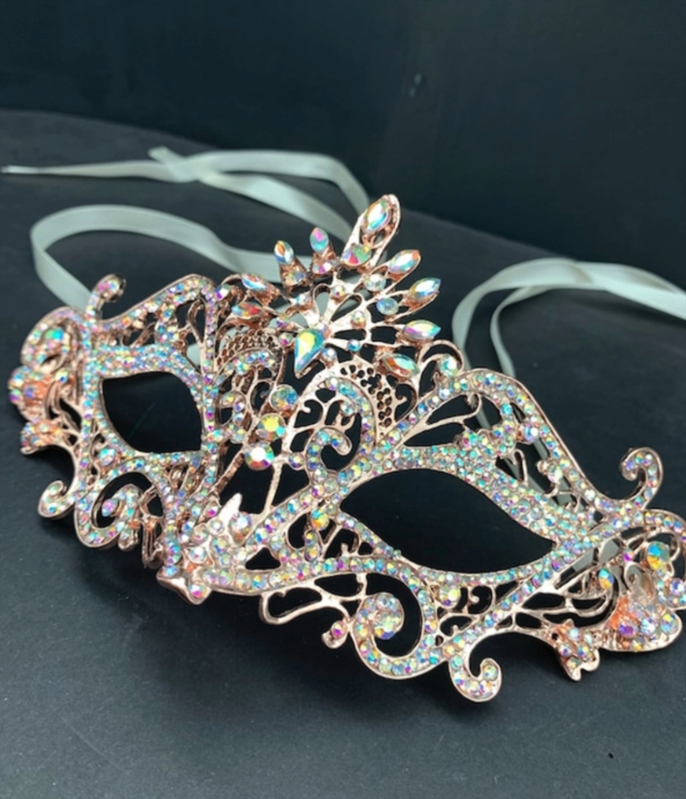 Venetian Rhinestone Masquerade Mask