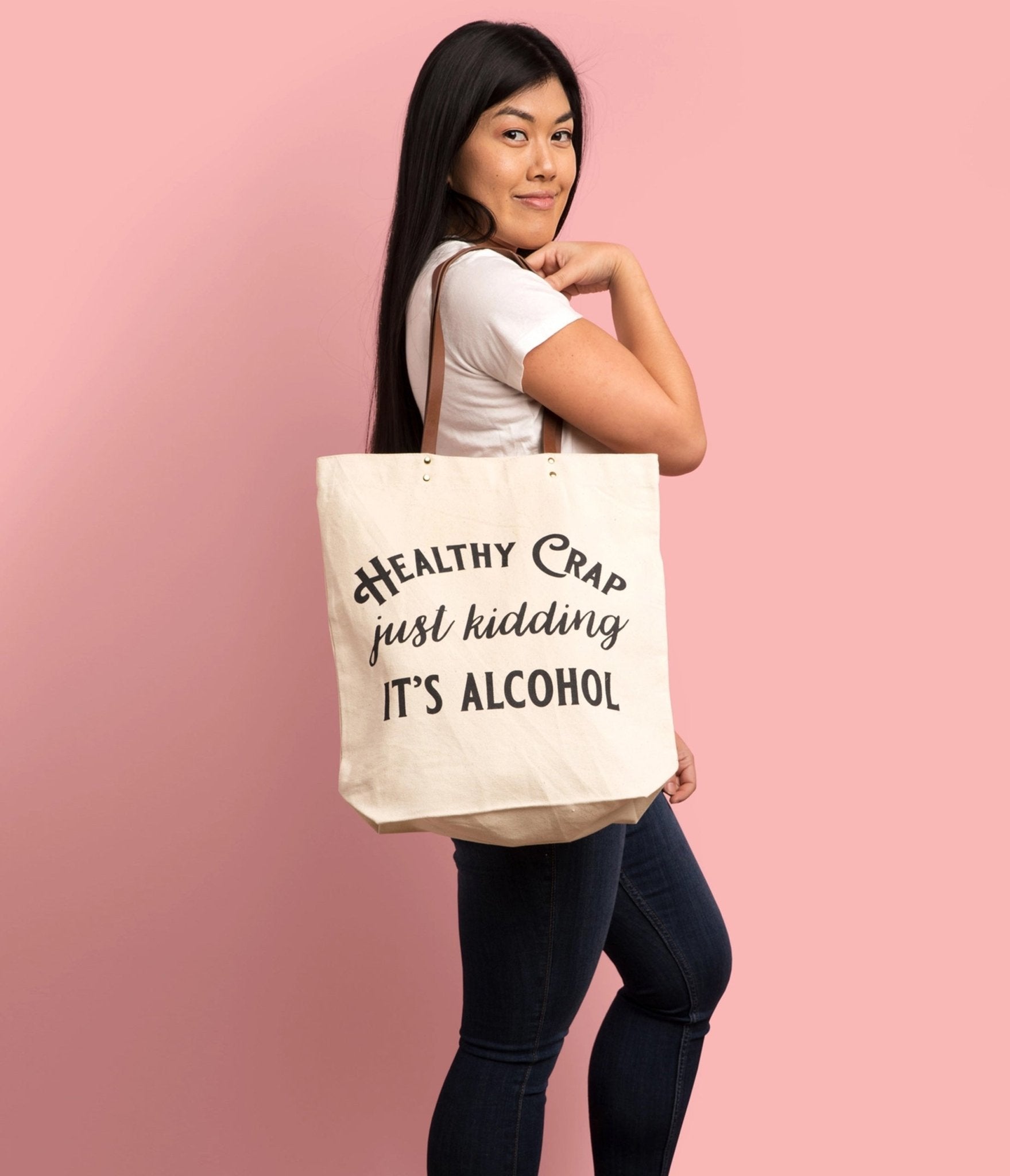 Healthy Crap Canvas Tote Bag