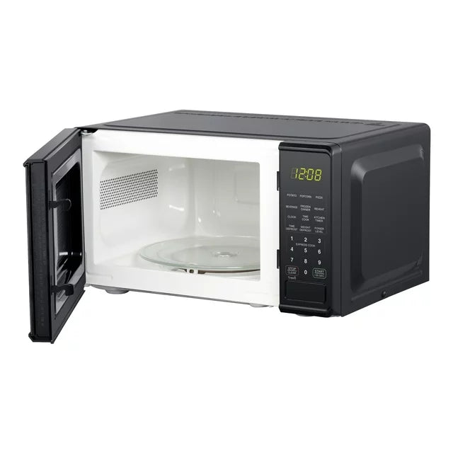 Mainstays MSF0B100072352 .7 Cu ft Countertop Microwave Oven, 700 Watts Black