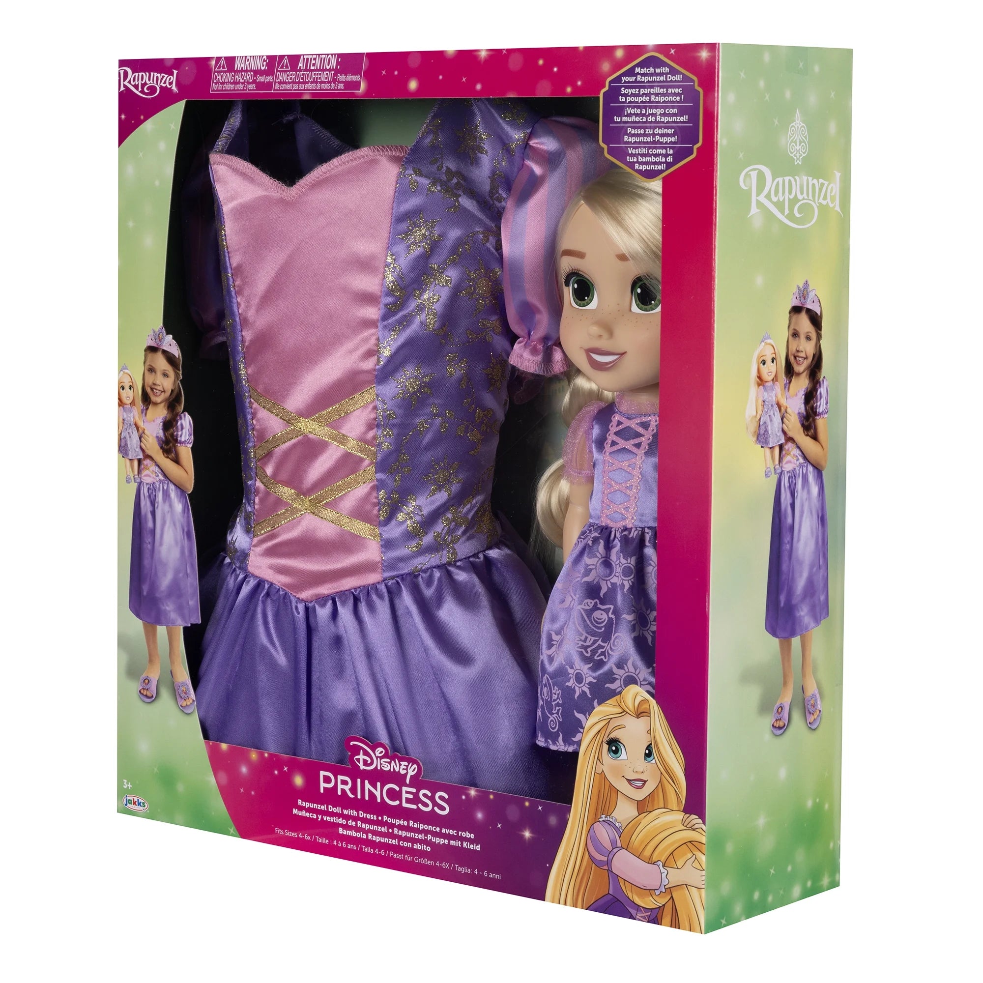 Disney Princess Rapunzel 14 inch Toddler Doll with Dress up Outfit