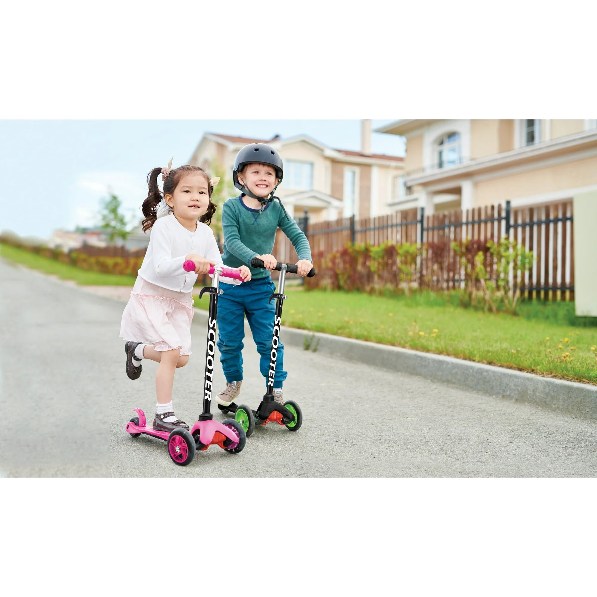 Kazoo Kids SCTR-03-BK 3-Wheel Kick Scooter Step for Brake Deluxe Aluminum Frame (Black)