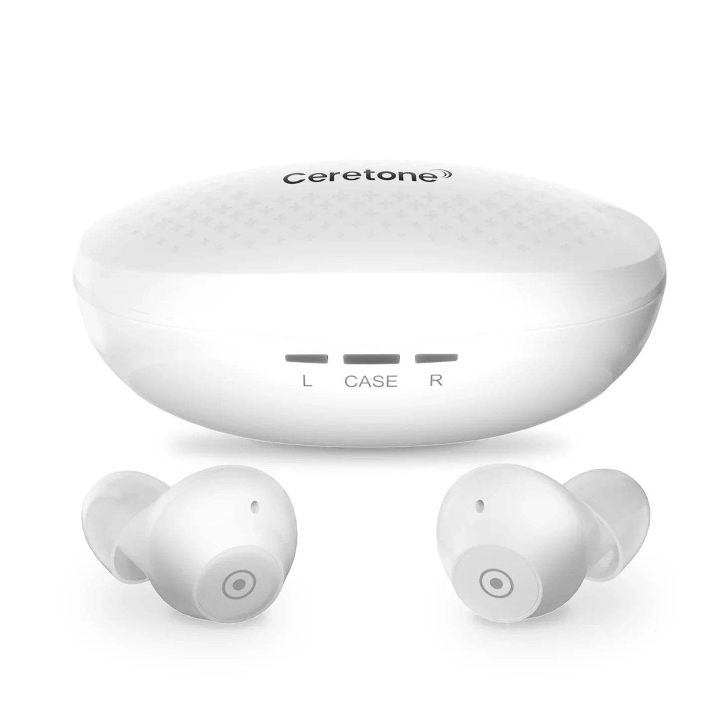 Ceretone CE-A61AT Fusion In-the-Ear Rechargeable Discreet OTC Hearing Aids with Advanced Noise Reduction