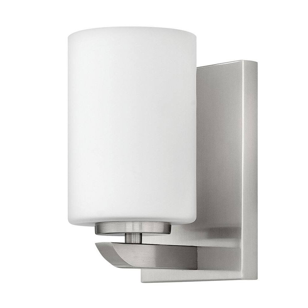 Hinkley Lighting 55020BN  Light Bathroom Sconce with Etched Opal Glass