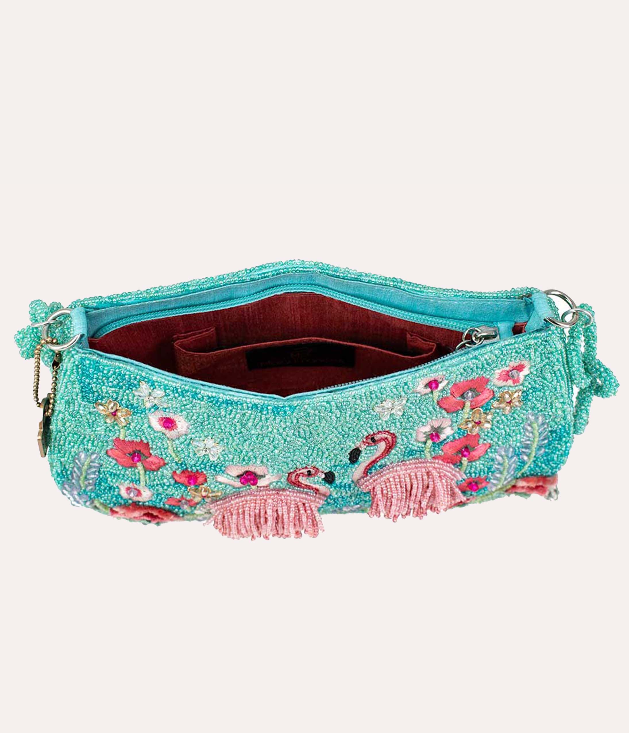 Mary Frances Flirty Flamingos Crossbody Bag