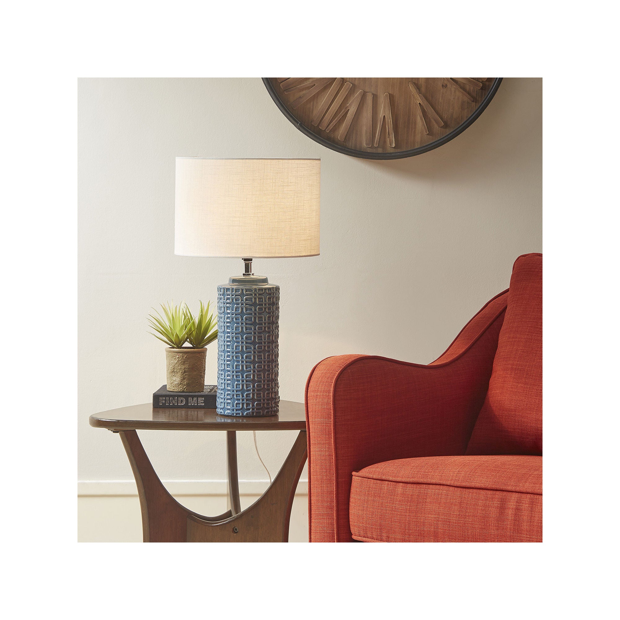 Ink + Ivy Ink+Ivy Jayda Ceramic Table Lamp - NAVY ONE SIZE