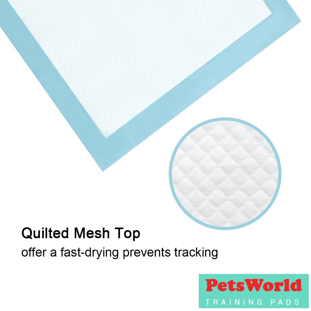 PetsWorld PW3636-150 Great Dane Dog Training Pads 36x36 150 Count