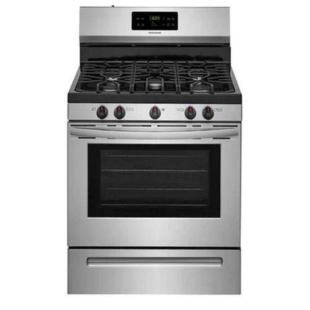 Frigidaire FFGF3054TS 30 inch 5.0 cu. ft. Gas Range with Self-Cleaning Oven in Stainless Steel