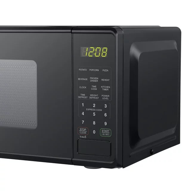 Mainstays MSF0B100072352 .7 Cu ft Countertop Microwave Oven, 700 Watts Black