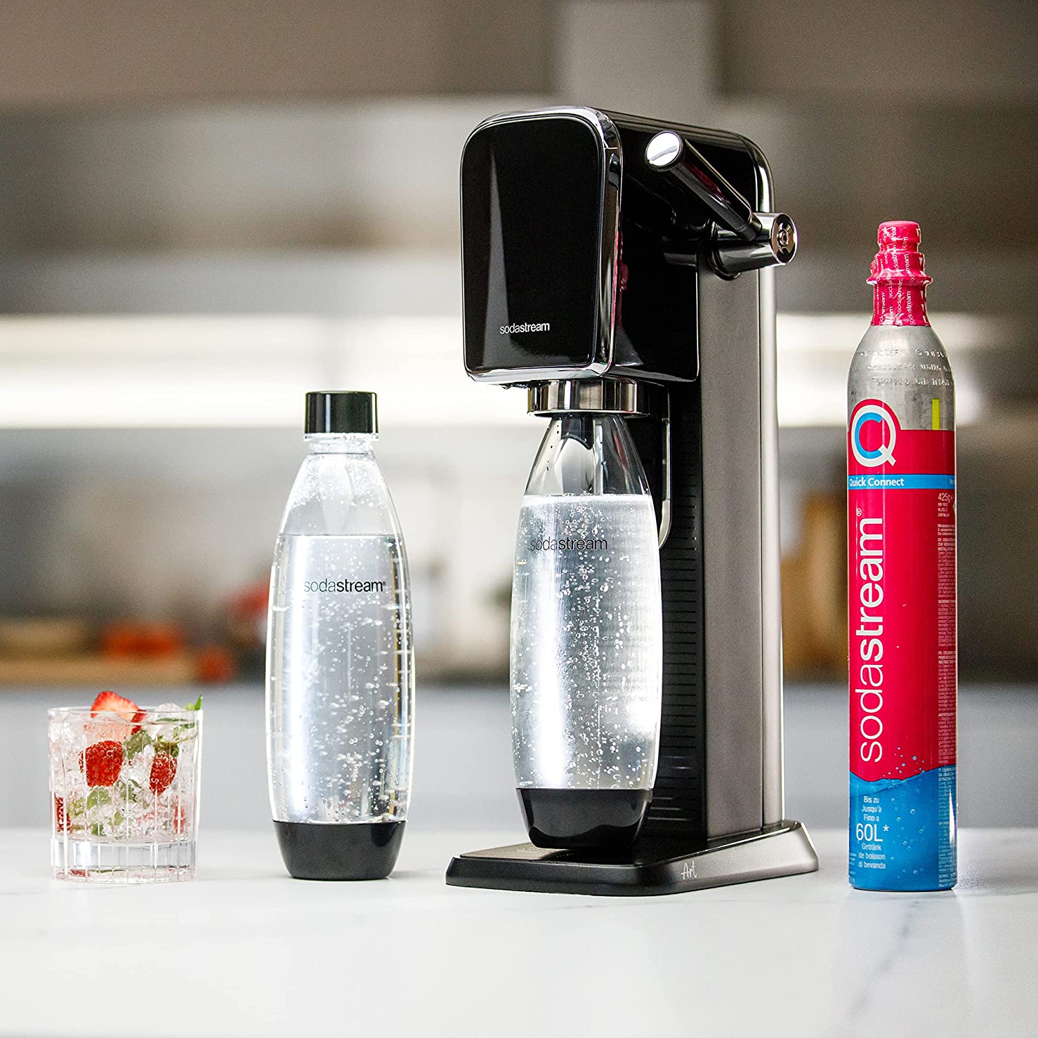 SodaStream Art Sparkling Water Maker, Manual Carbonation