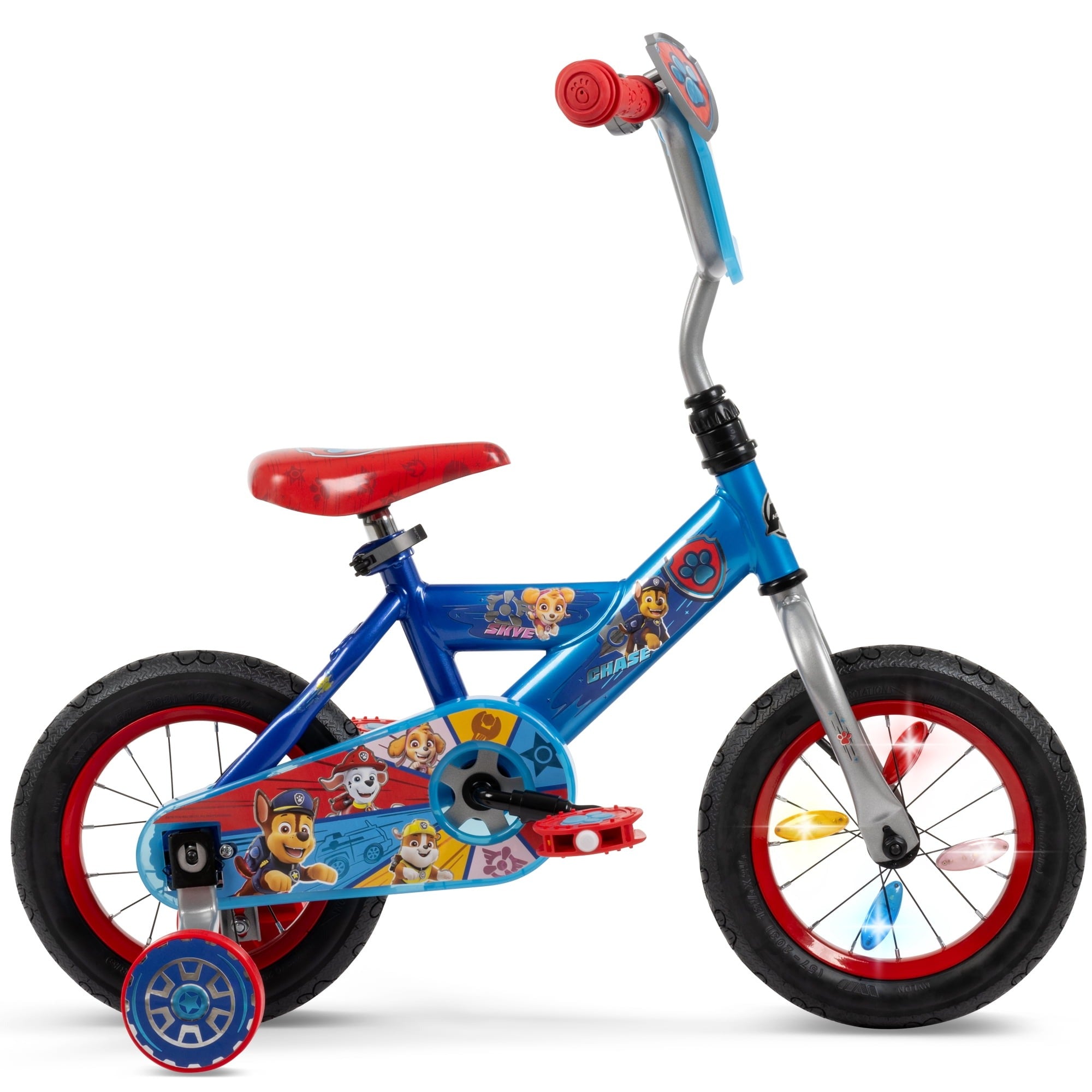 Huffy Paw Patrol 12-inch Boys Training Wheel Bike, Ages 3+ Years, Blue