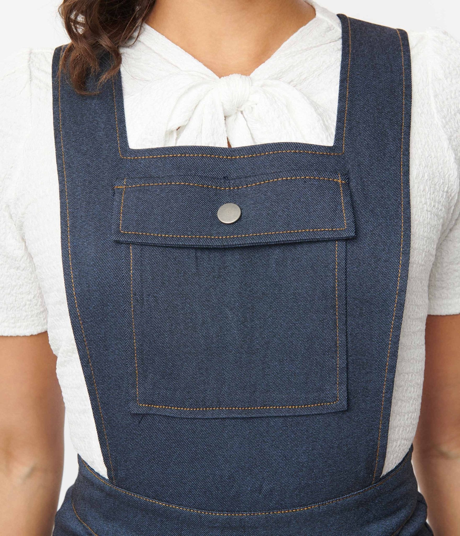 Unique Vintage Dark Denim Overalls