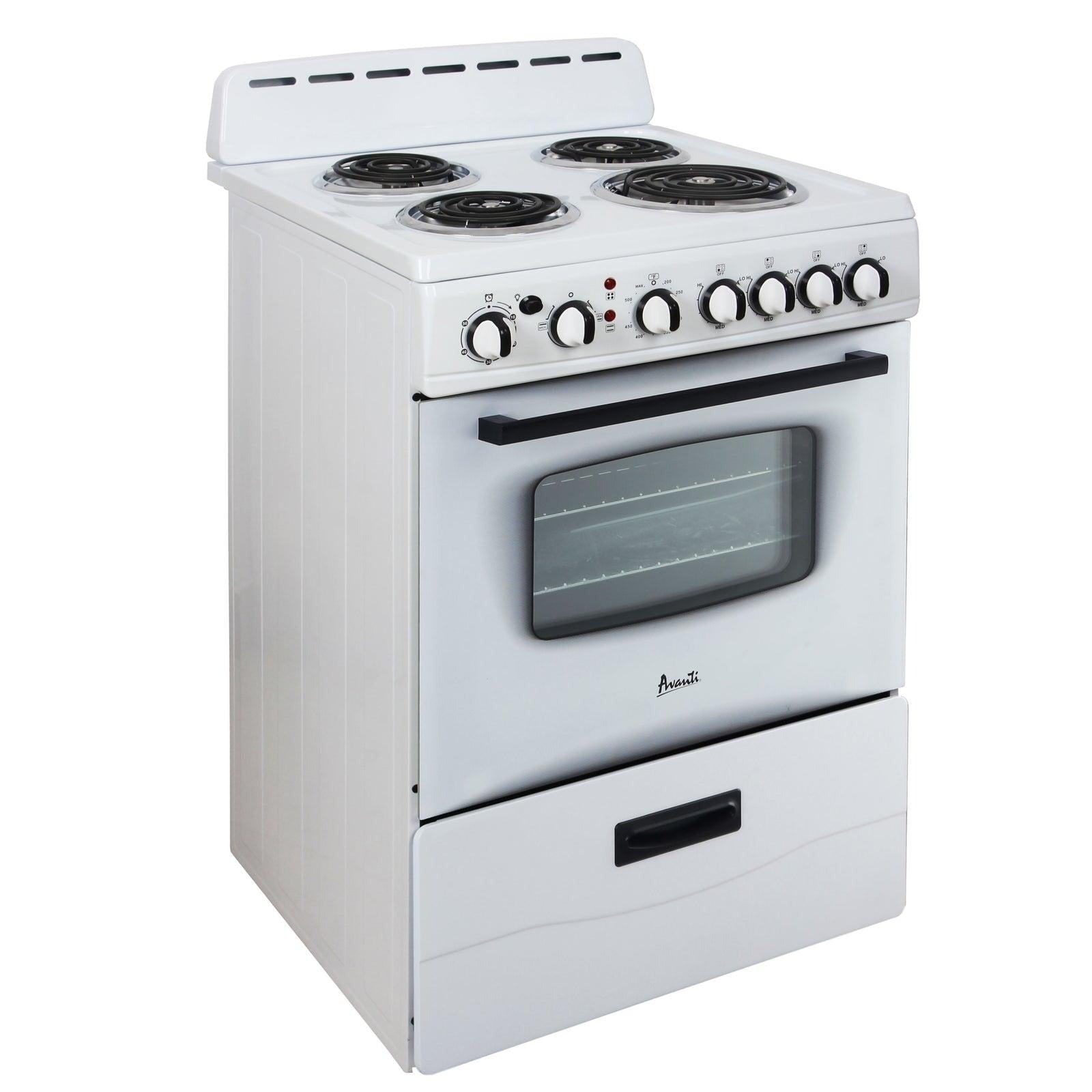 Avanti ERU240P3S 24 Inch Electric Freestanding Range, Stainless Steel