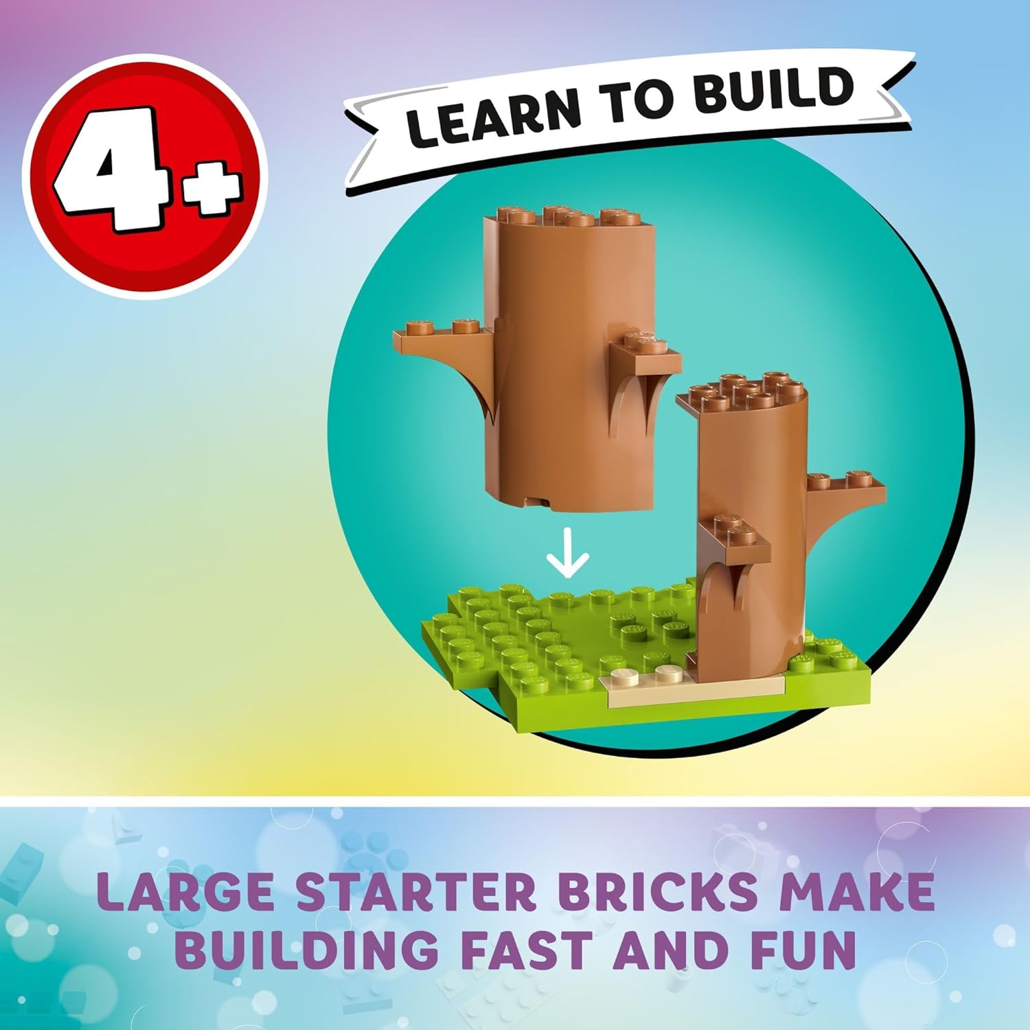 LEGO 6427549 Gabby's Dollhouse Kitty Fairys Garden Party 10787 Building Toy with Tree House, Swing, Slide, and Merry-Go-Round, Includes Gabby and Pandy Paws, Birthday Gift, Sensory Toy for Kids Ages 4