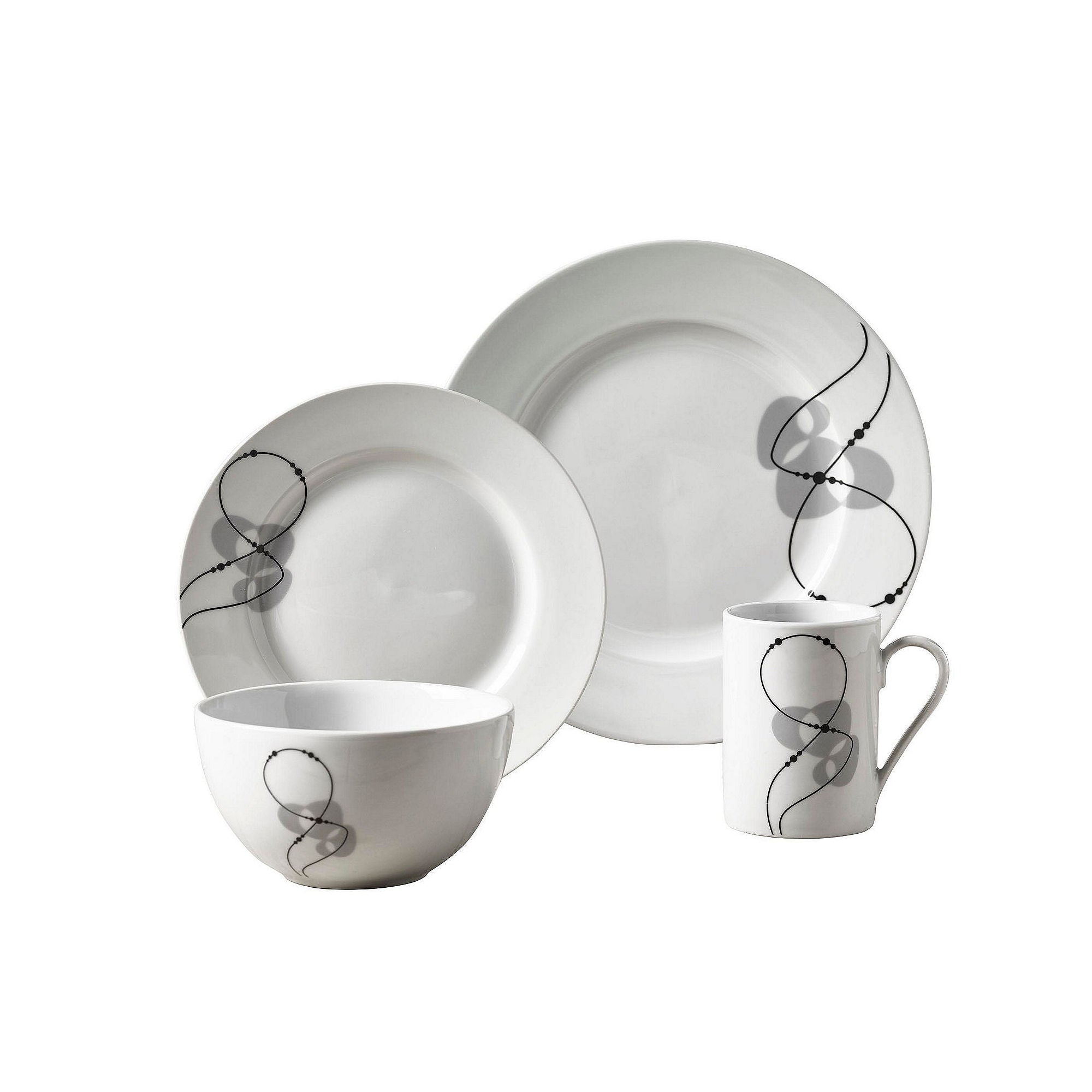 Tabletops Unlimited Jacqueline 16-pc. Porcelain Dinnerware Set