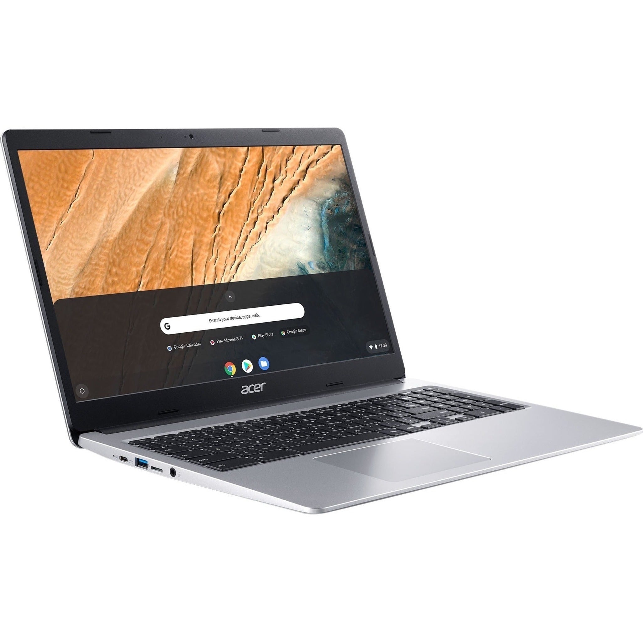 Acer CB315-3H-C0VT 15.6 HD Celeron N4020 1.1GHz Intel UHD Graphics 600 4GB RAM 128GB SSD Chrome OS Pure Silver