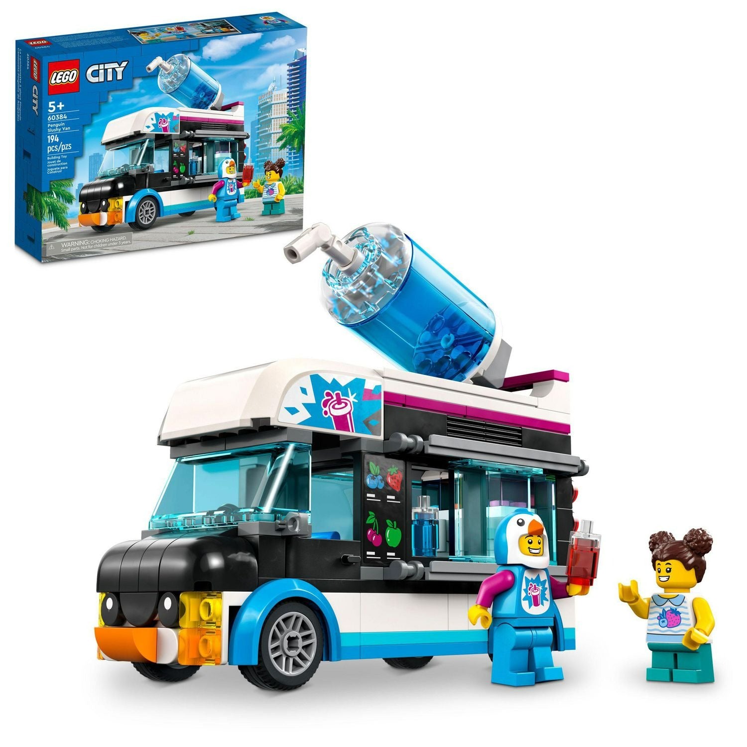 LEGO 6420684 City Great Vehicles Penguin Slushy Van Toy Building Kit (194 Pieces)