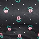 Unique Vintage Black Tulip Pin Dot Maraschino Top