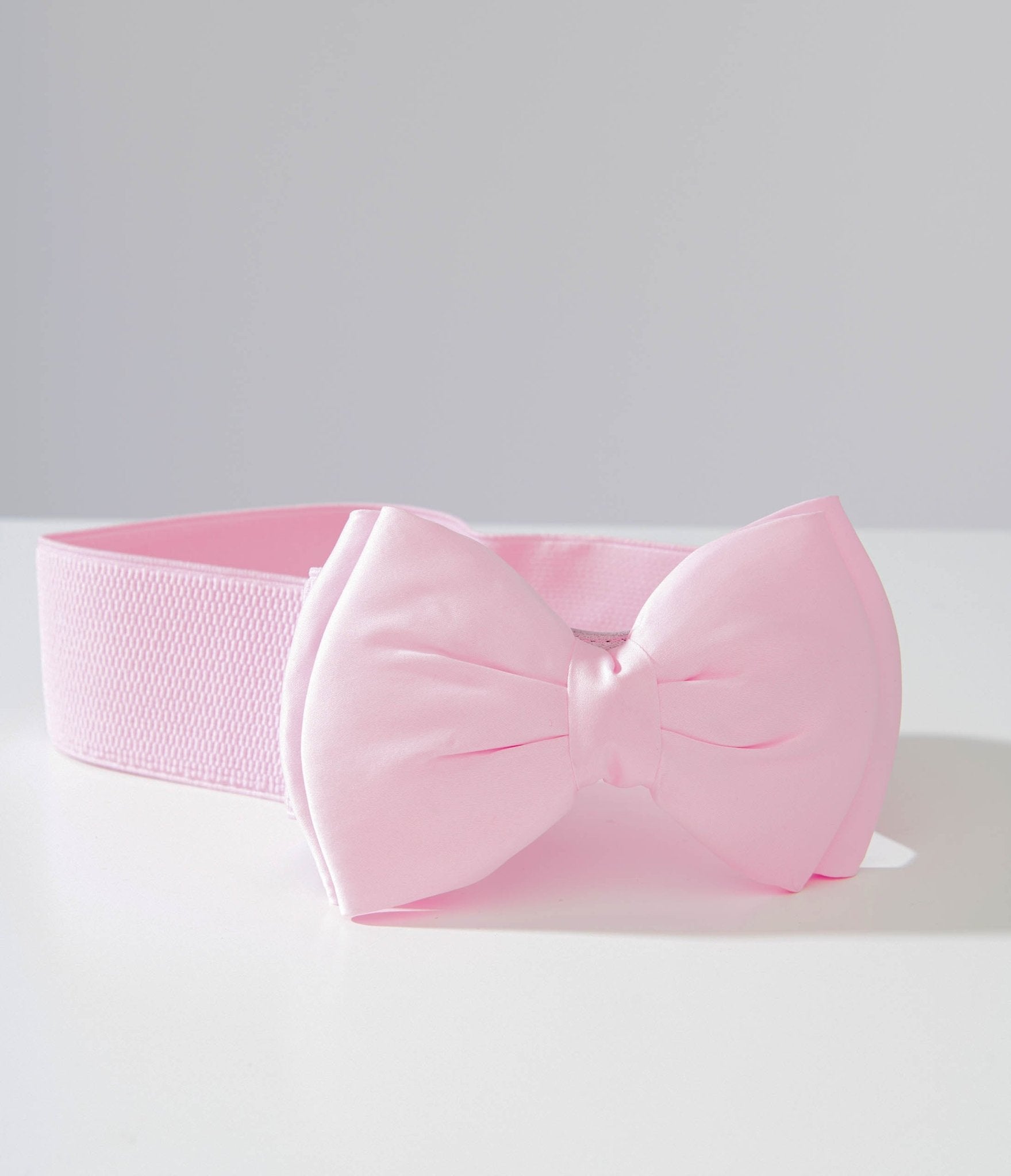 Unique Vintage Pink Bow Cinch Belt