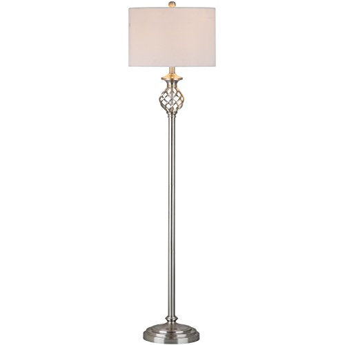 Safavieh Lighting Collection Sophia Nickel 59.75-inch Floor Lamp