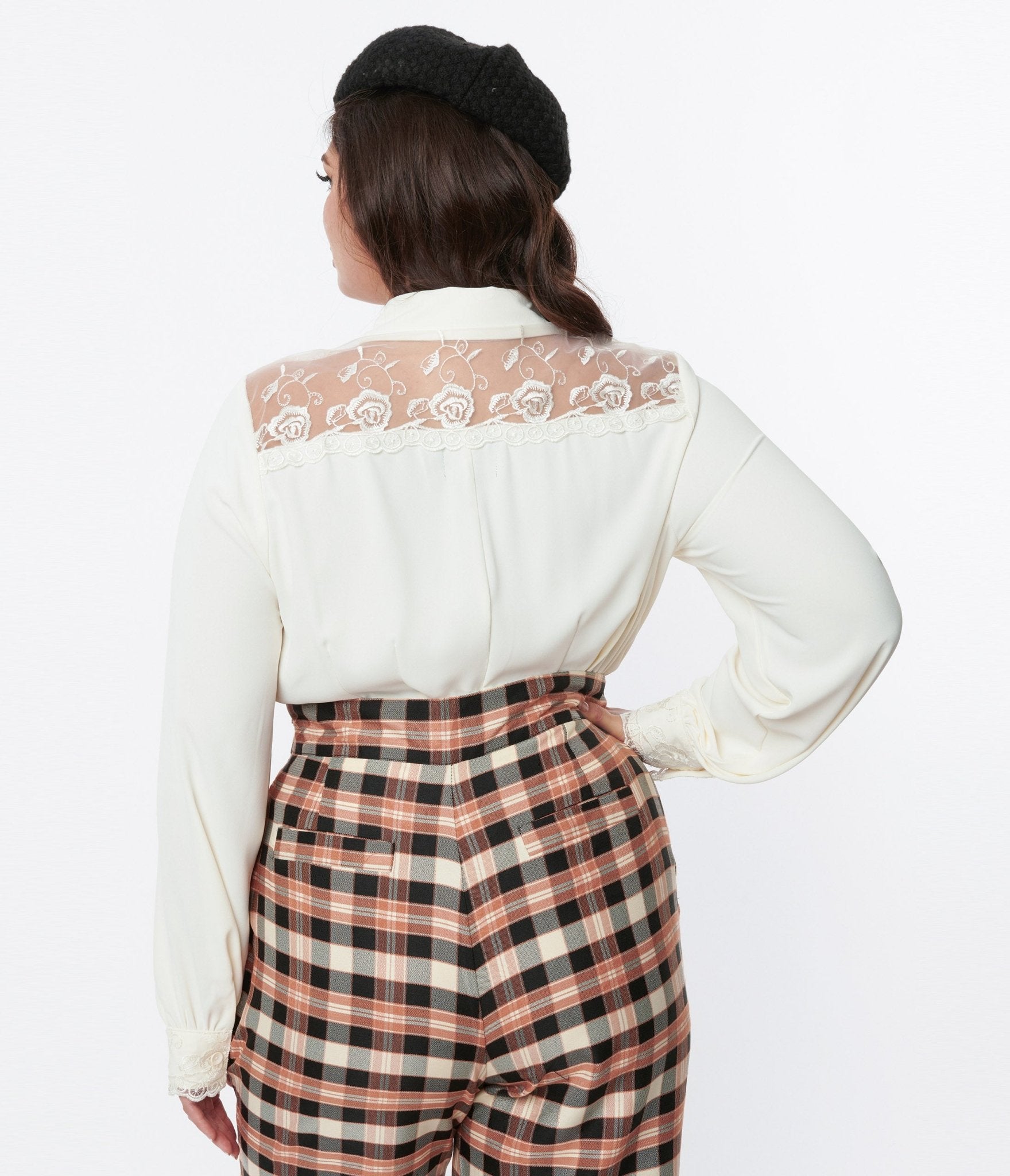 Hell Bunny Ivory Lucille Blouse