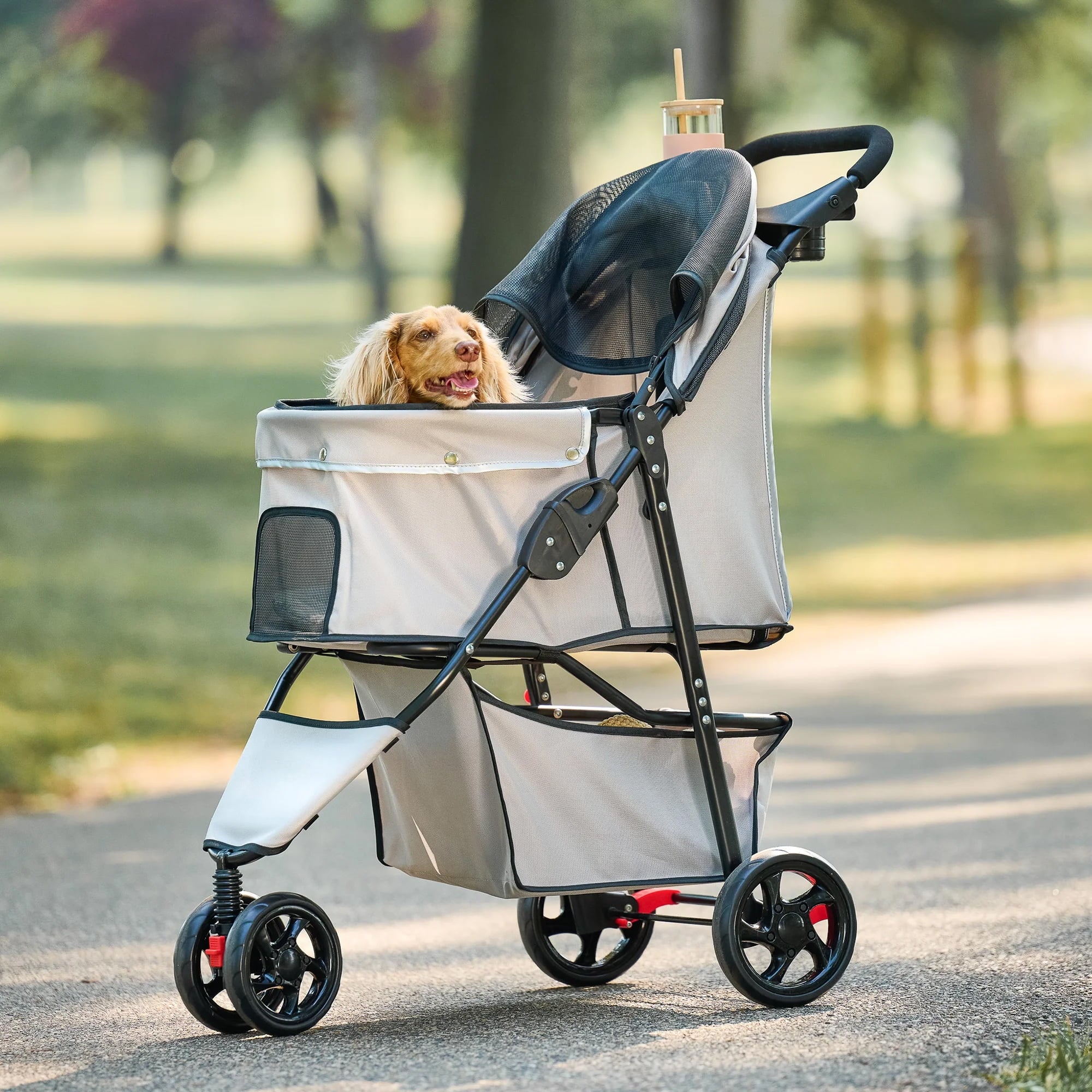 Carlson Pet Products 9000K-DS Stroller, Khaki