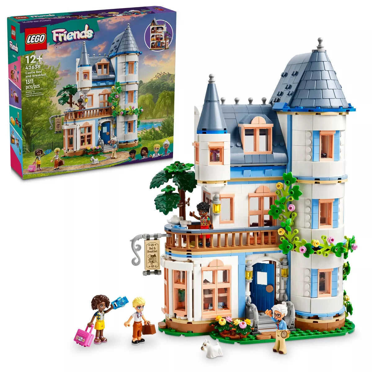 Lego 6470721 Friends Castle Bed and Breakfast Hotel Playset with Mini Dolls 42638