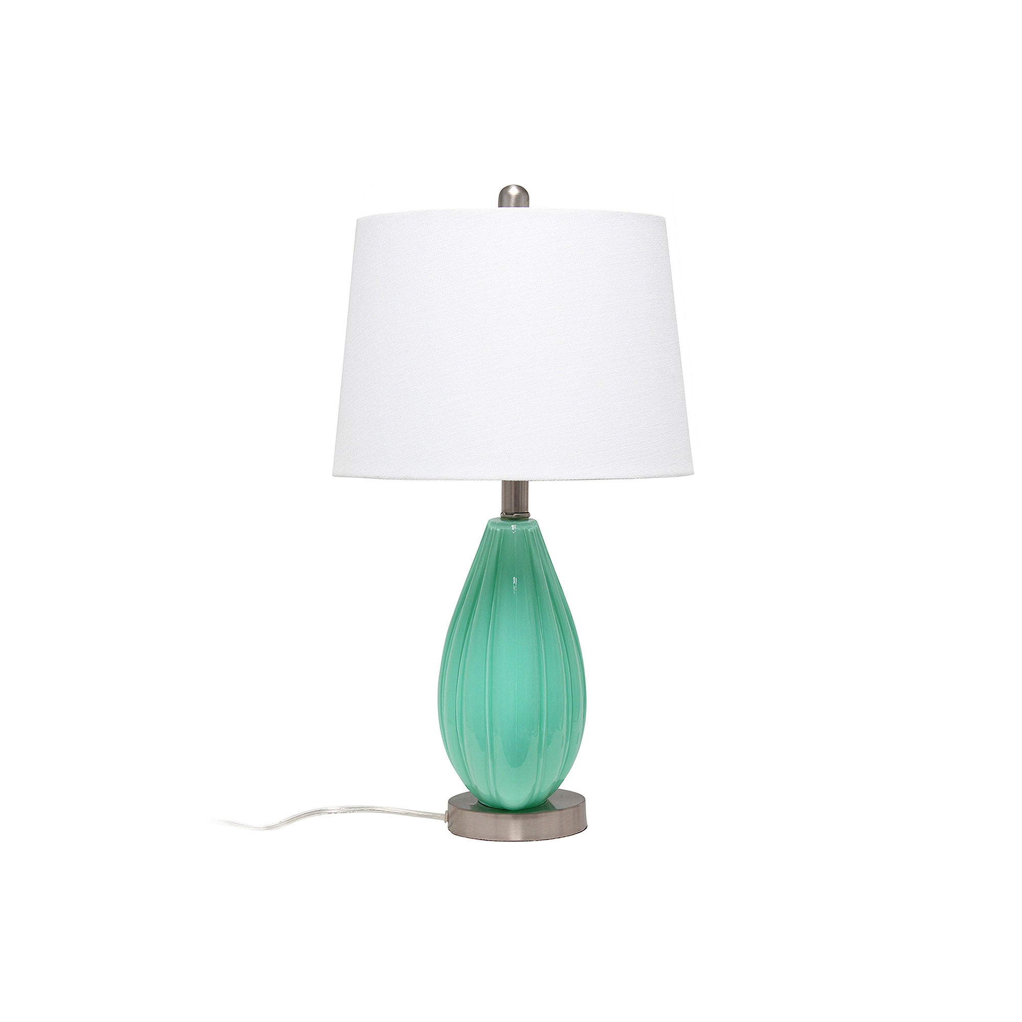 Asstd National Brand Pleated Table Lamp - SEAFOAM ONE SIZE