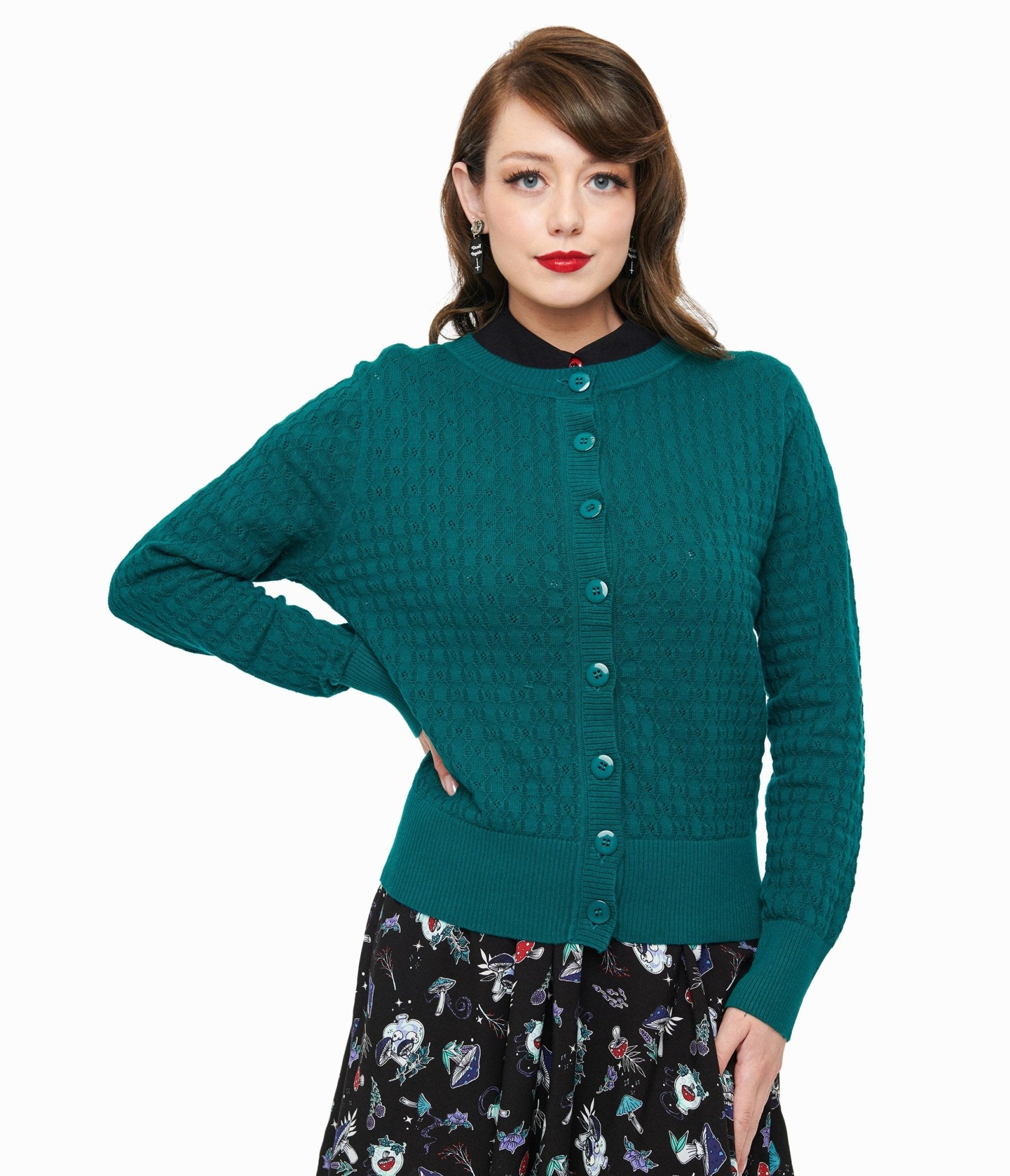 Banned 1950s Green Katie Cardigan